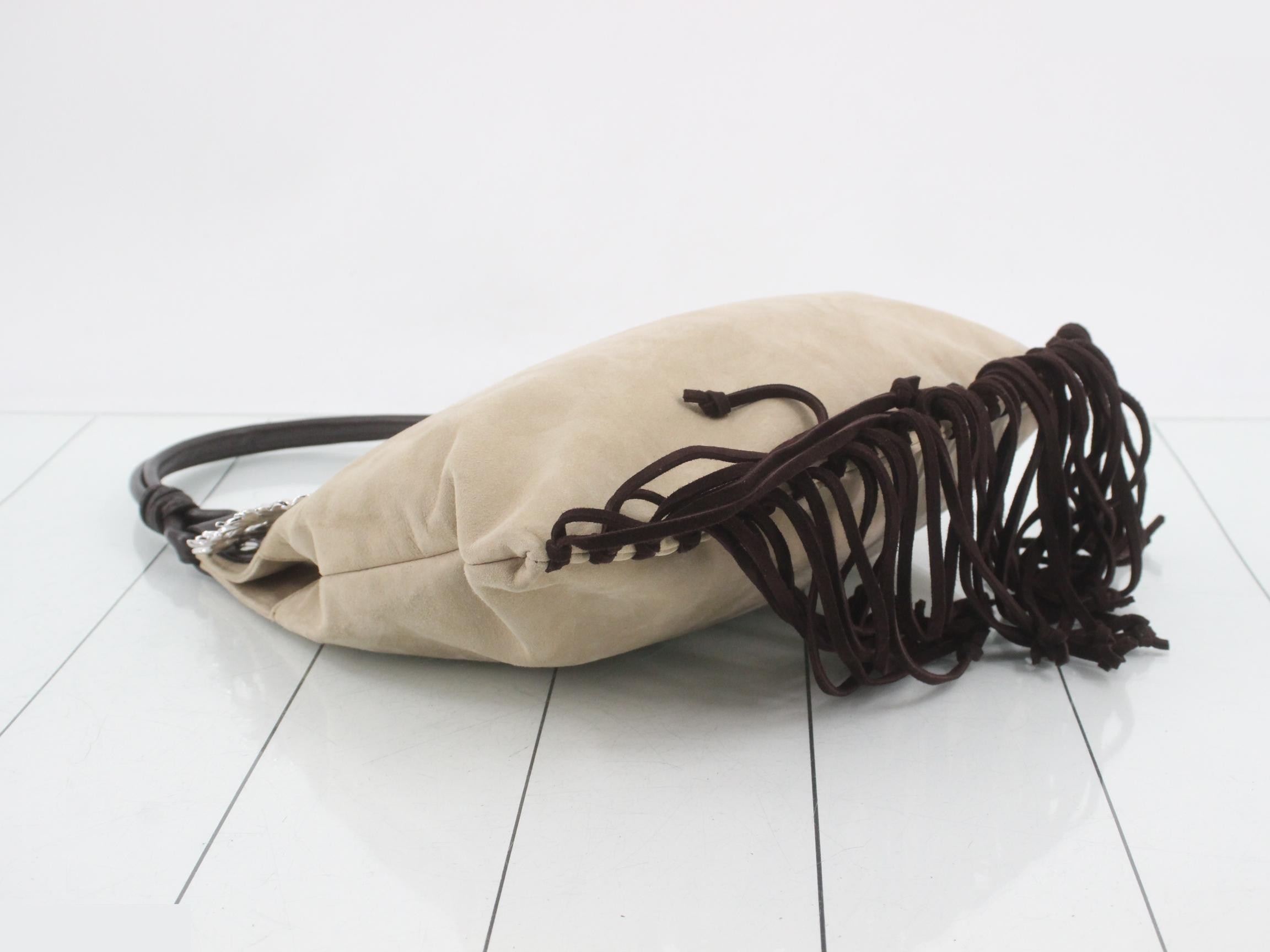 Suede fringe eagle bag — view 5
