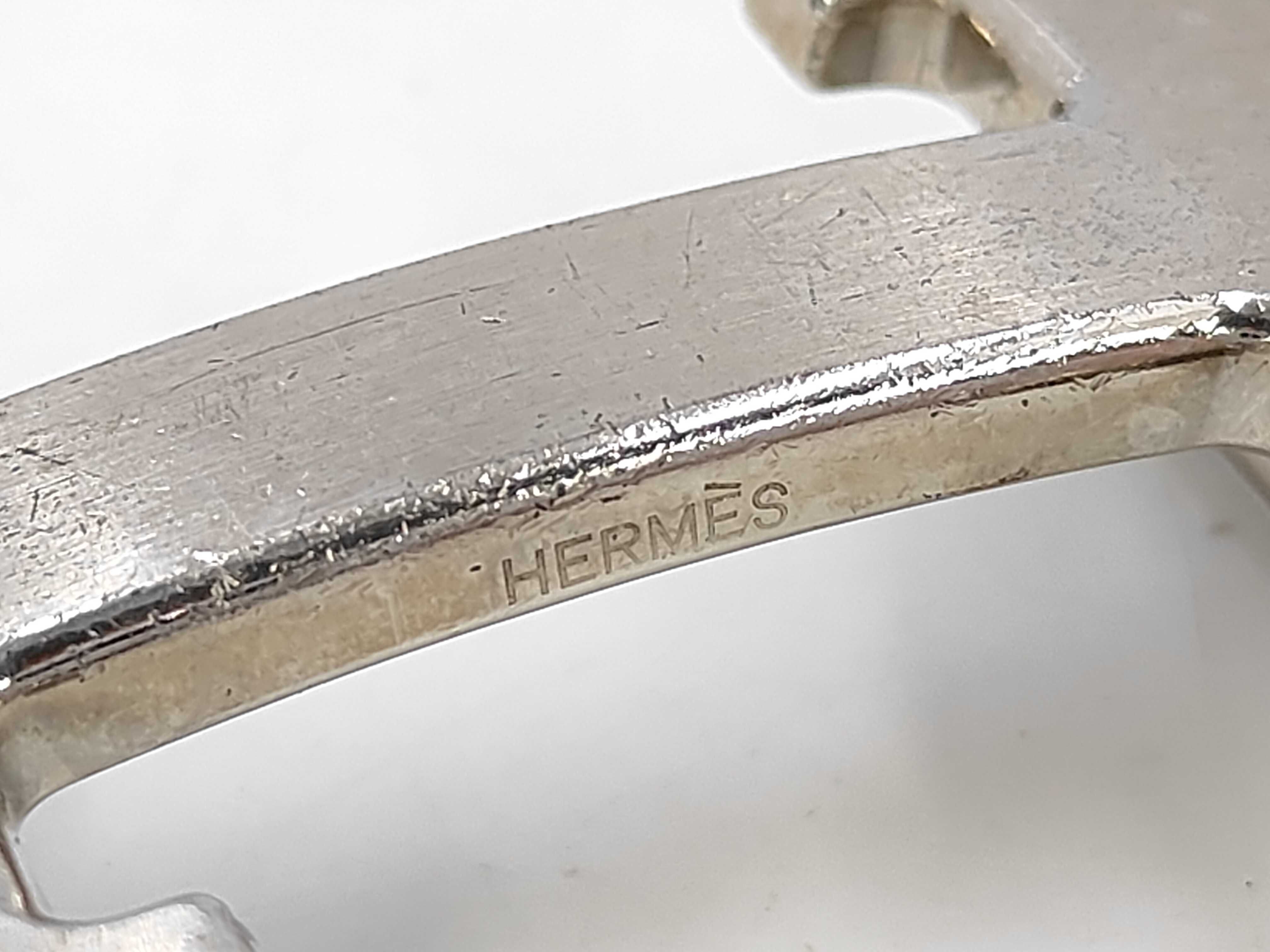 belt with H-buckle, color: silver — view 4