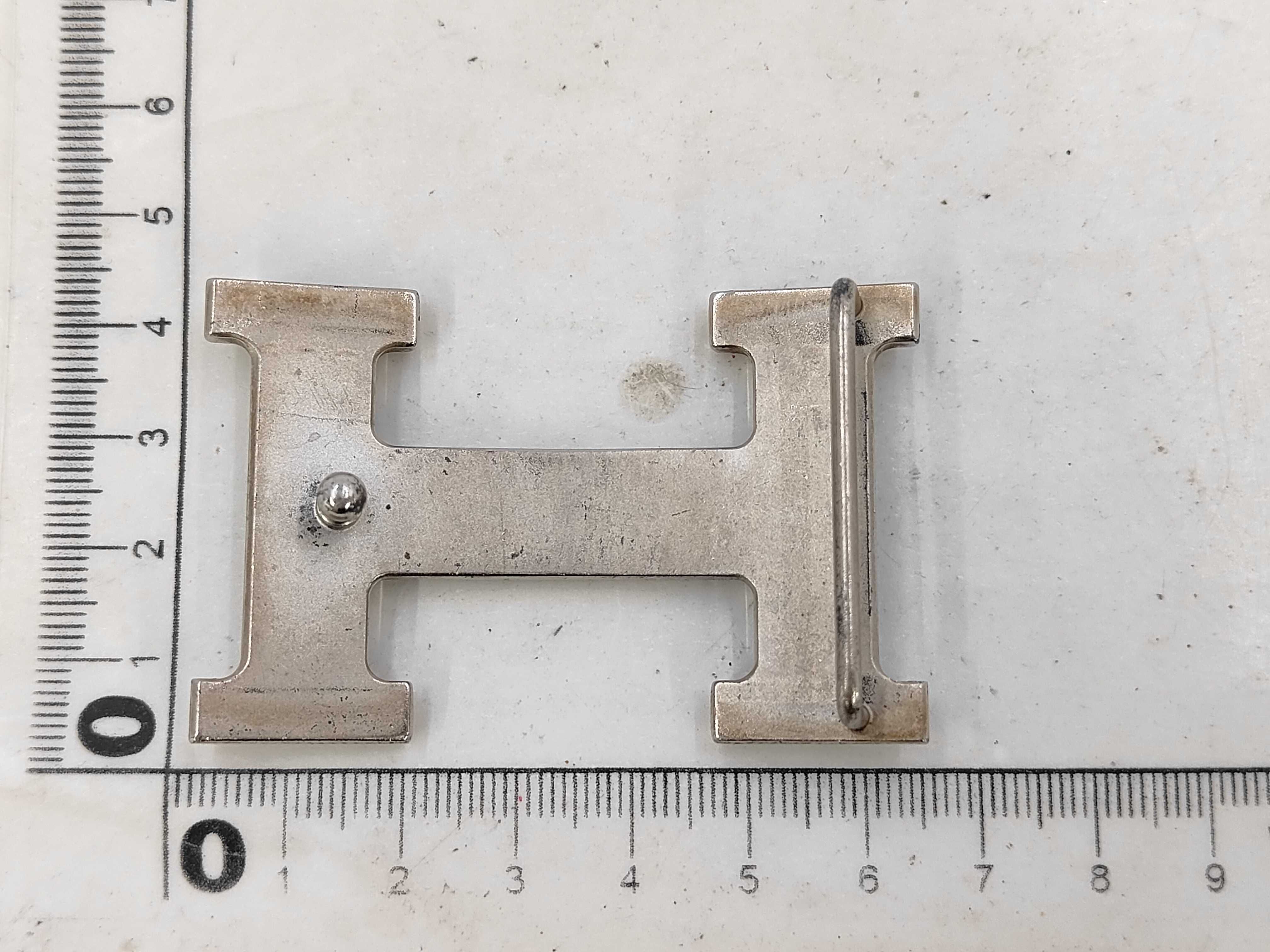 belt with H-buckle, color: silver — view 5