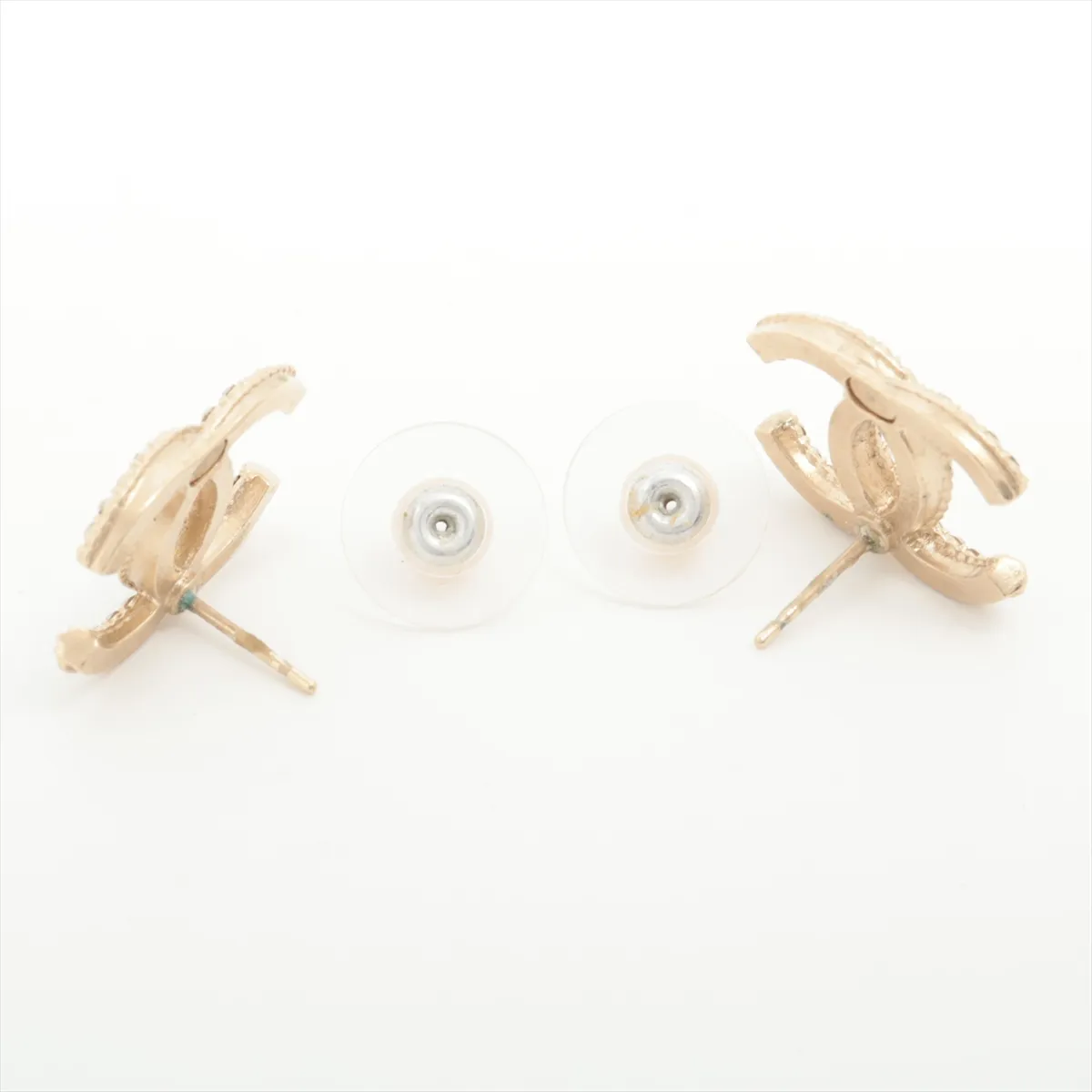 Cocomark A19K Earrings (for both ears) GP x Rhinestone Gold — view 4