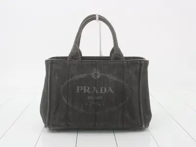 Canapa handbag, denim, black, 204