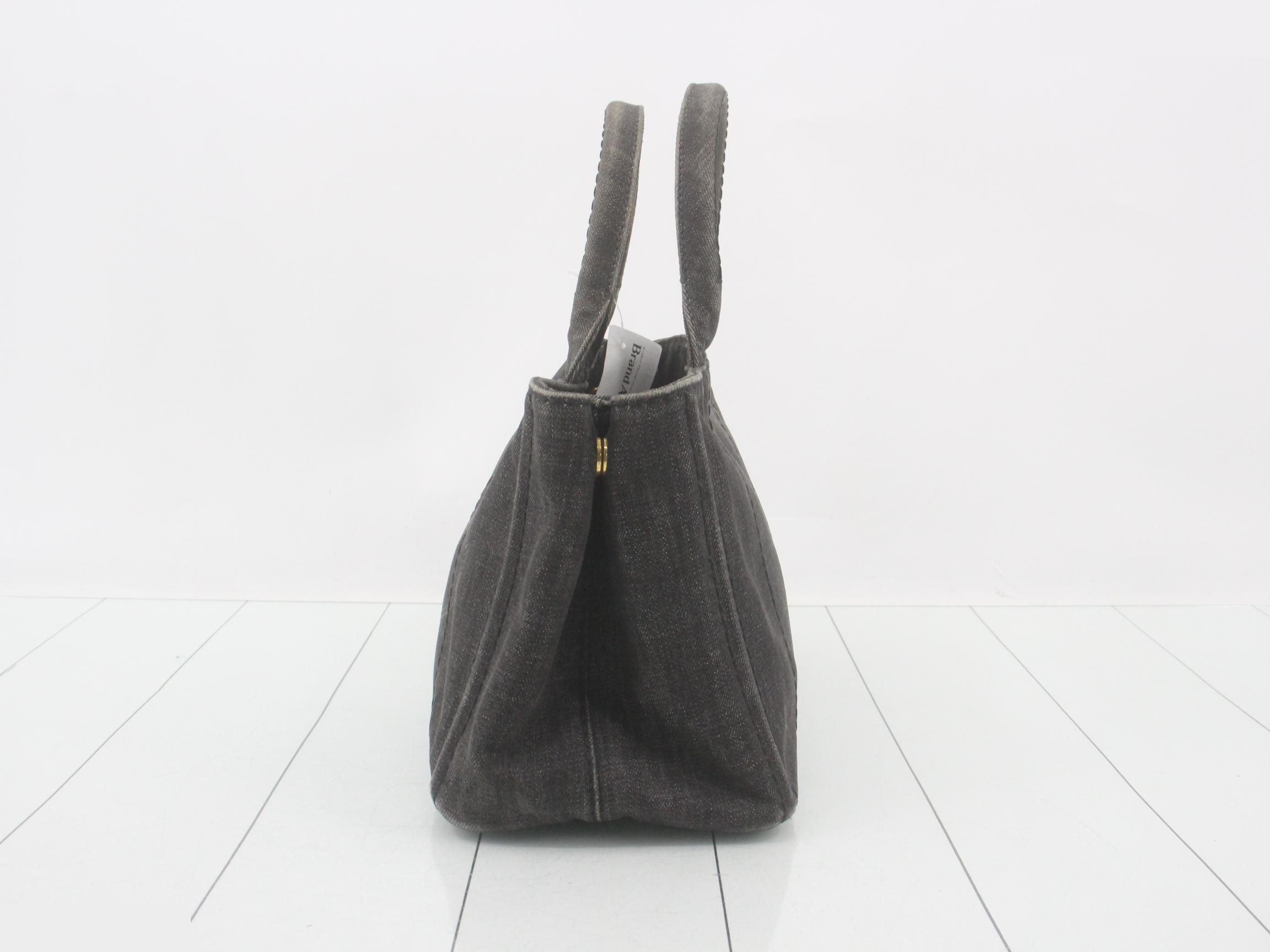 Canapa handbag, denim, black, 204 — view 3