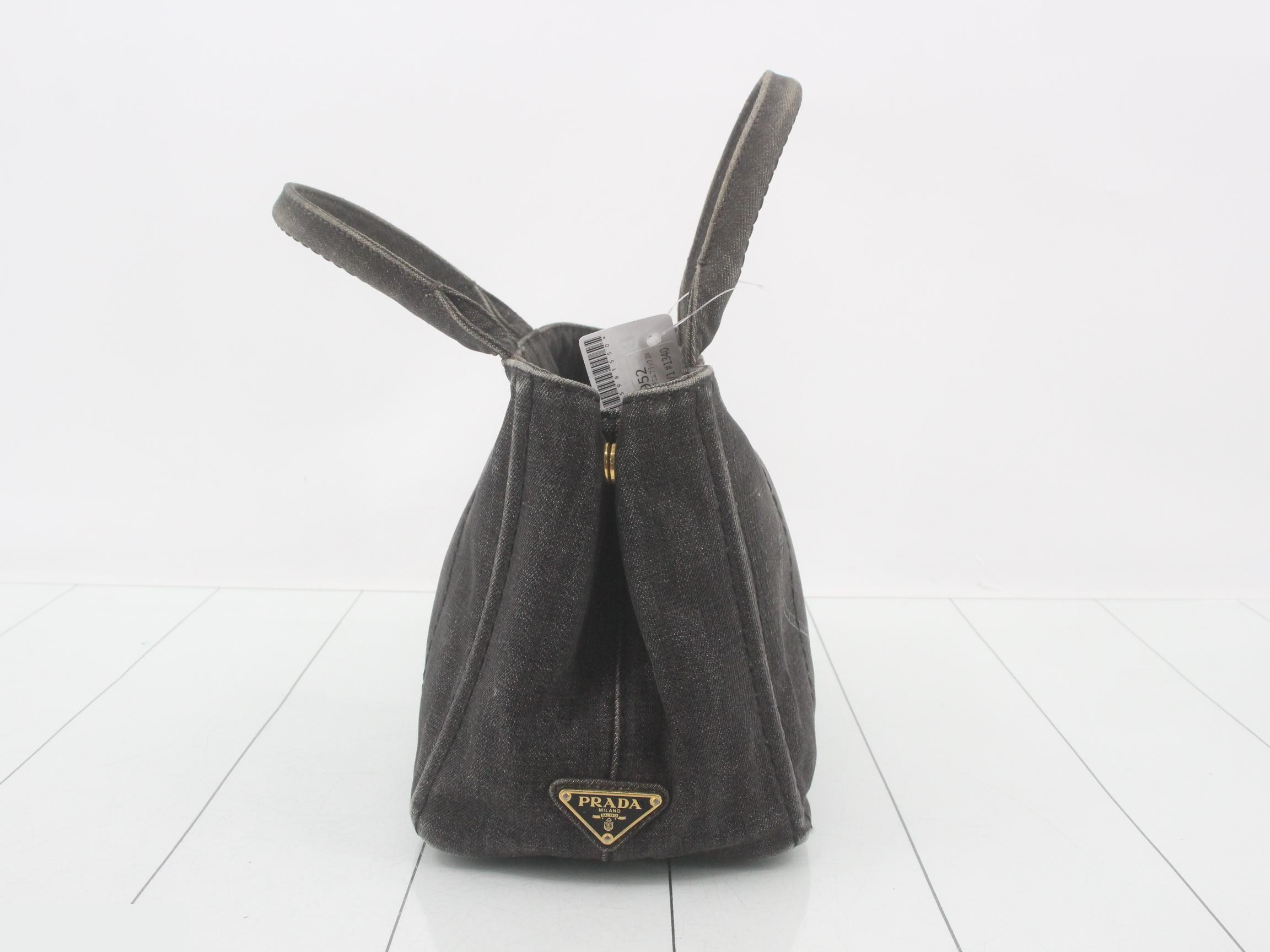 Canapa handbag, denim, black, 204 — view 4
