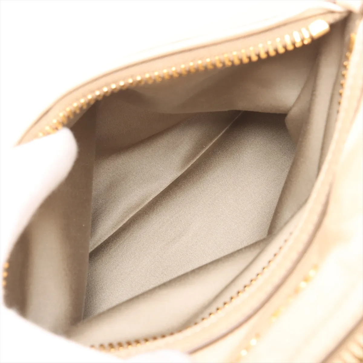 Leather 2WAY Handbag Beige — view 12
