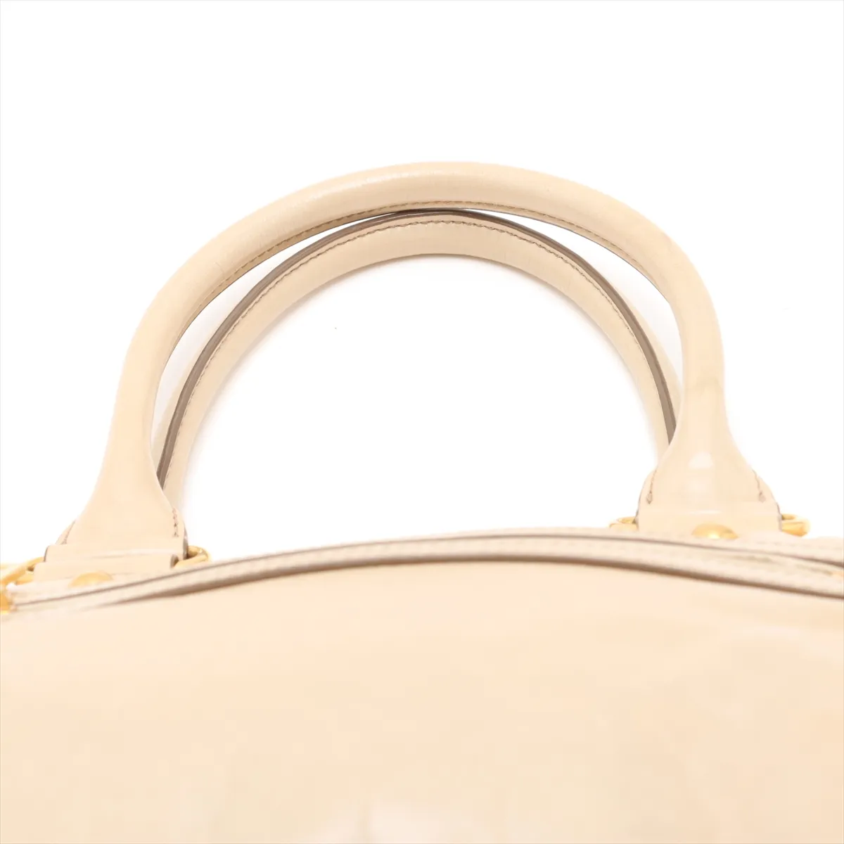 Leather 2WAY Handbag Beige — view 6