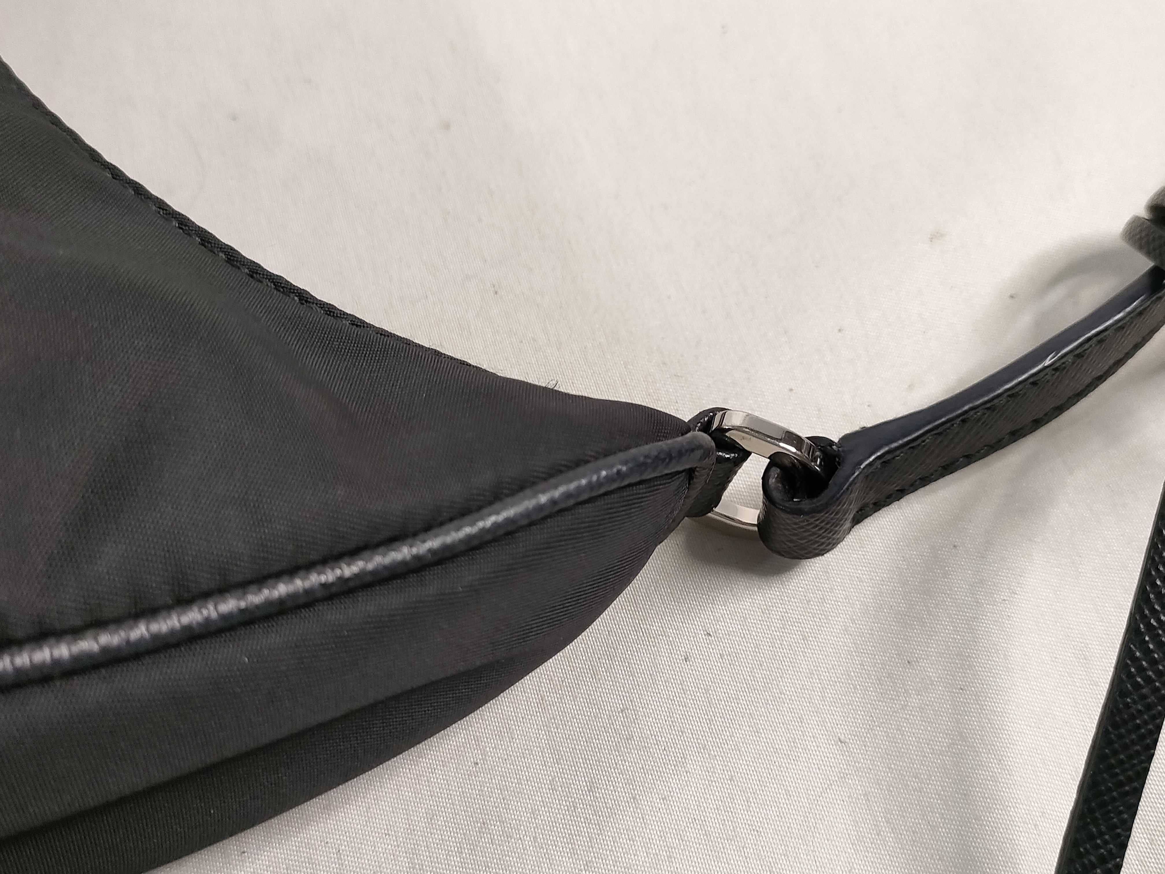 Nylon ID- Tessuto Nylon & Cow Skin Shoulder Bag Black 1NE204 Shoulder Bag — view 5