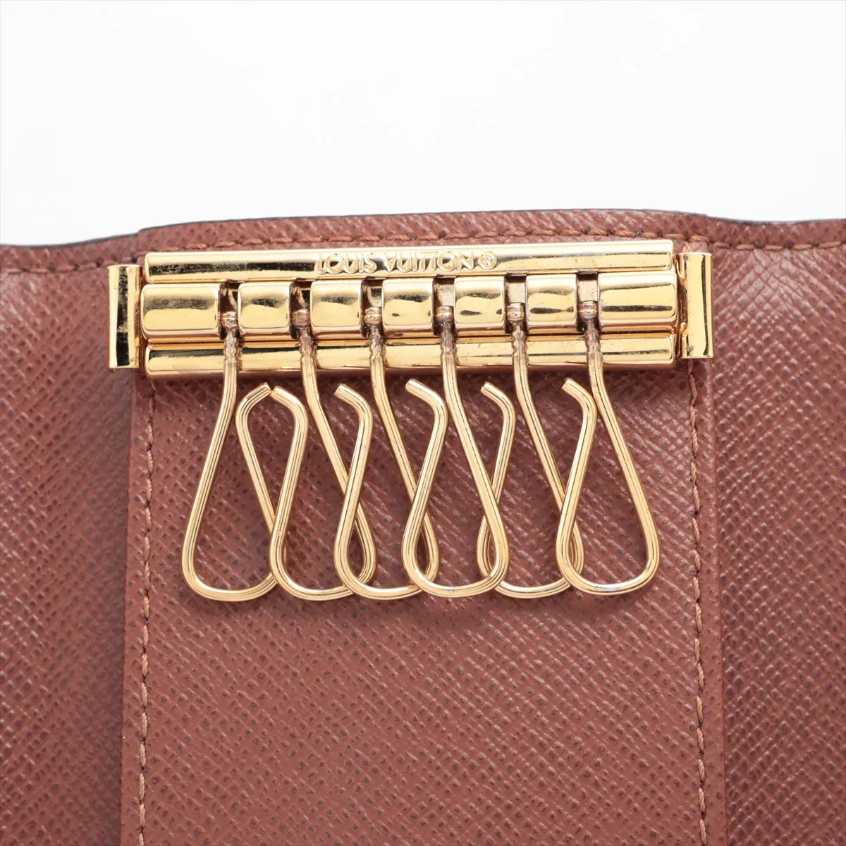 Monogram Multicle 6 M62630 Brown Key Case with Initials RFID Reactive — view 6