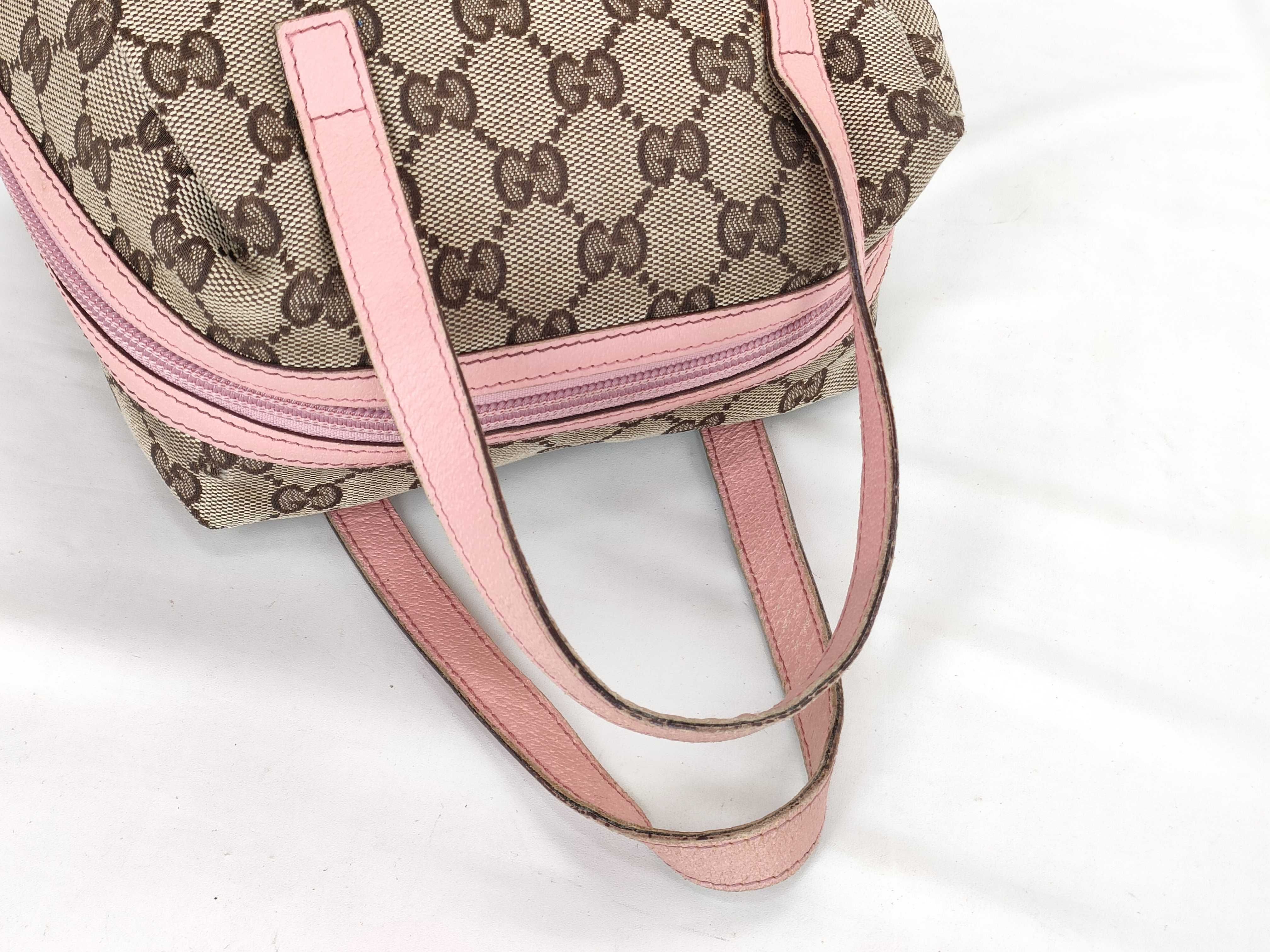 GG Canvas Handbag, Pink — view 3