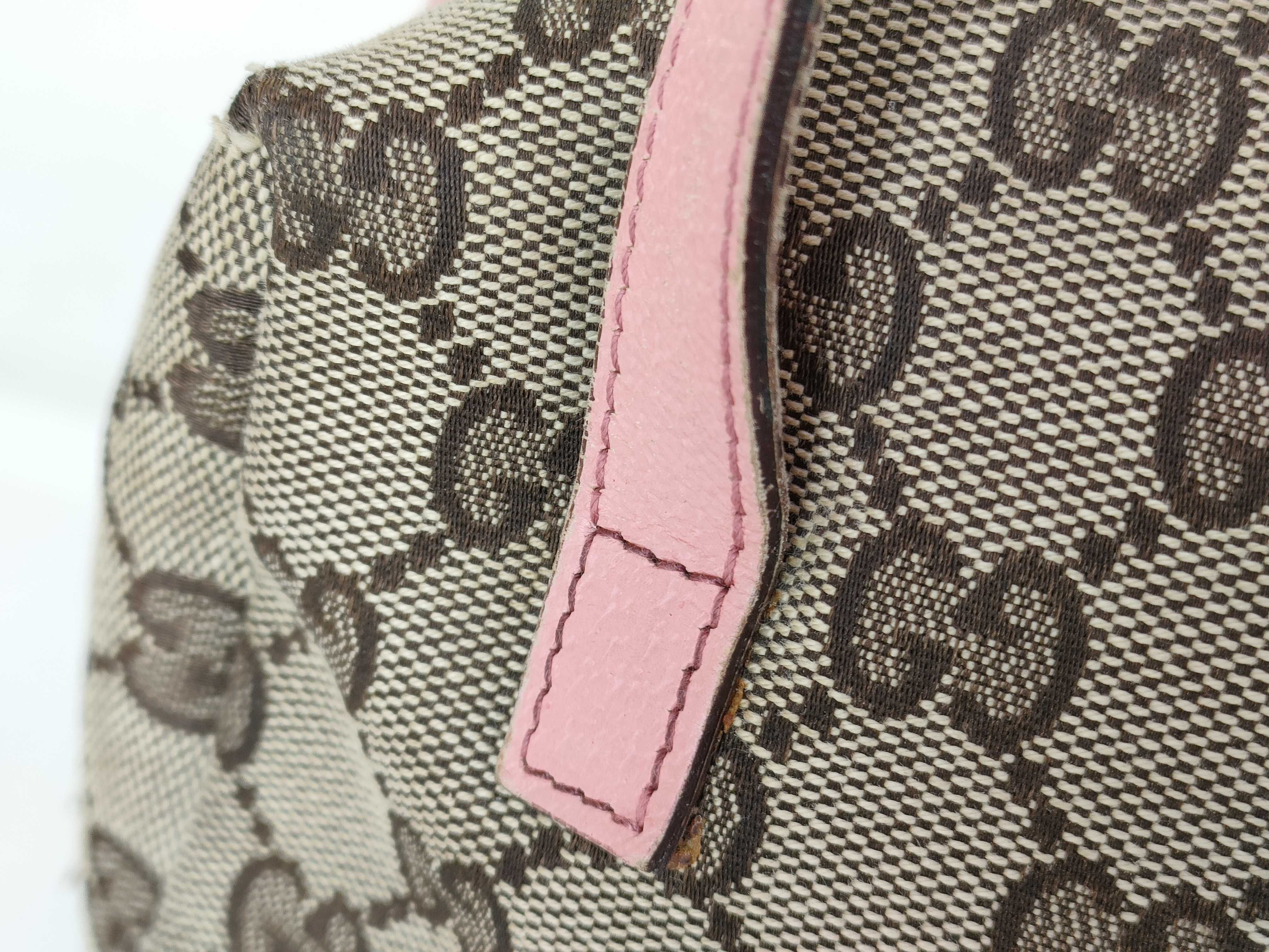 GG Canvas Handbag, Pink — view 5