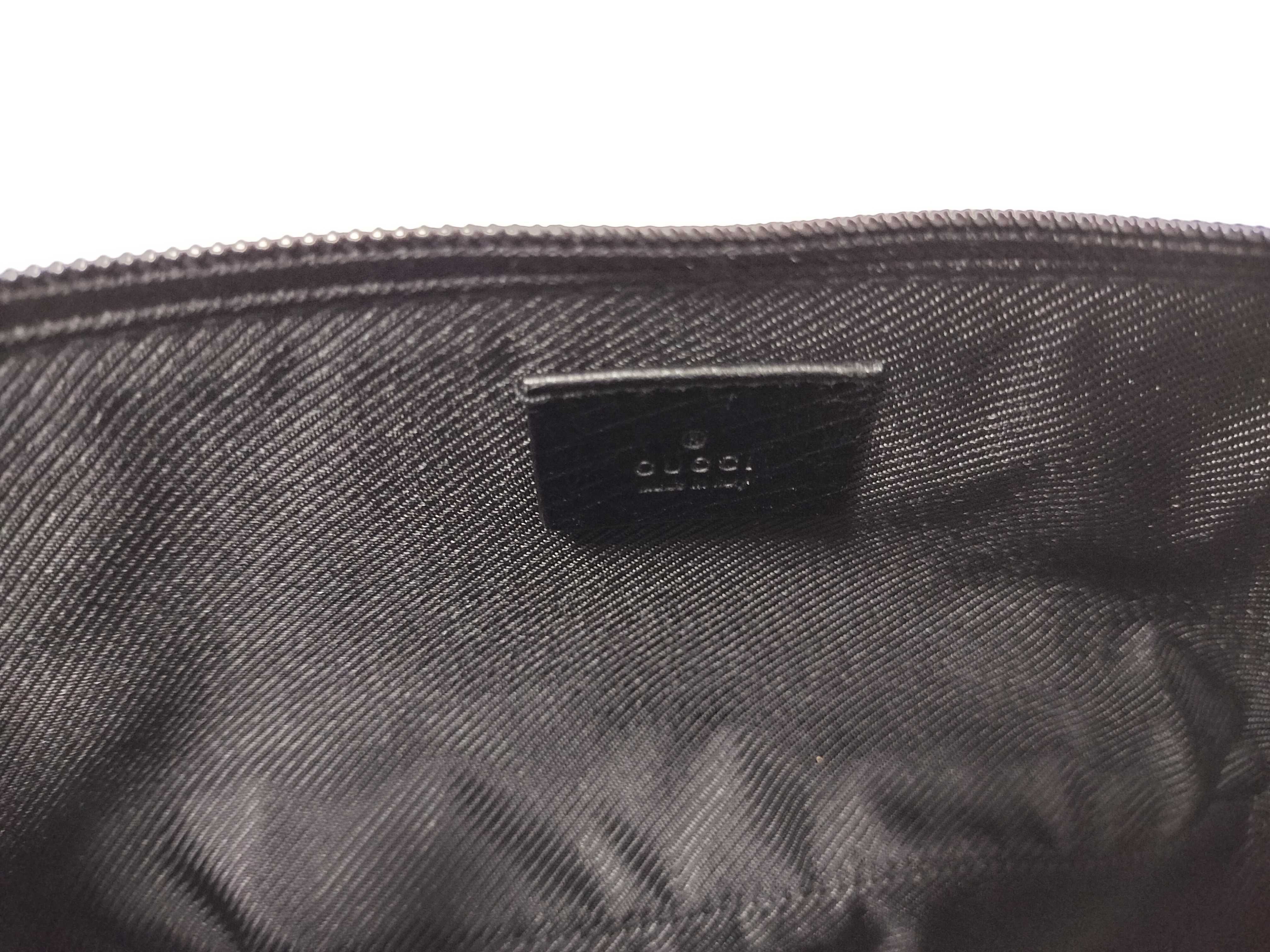 GG Canvas Hand Pouch, Black, 07198 (Pouch) — view 11