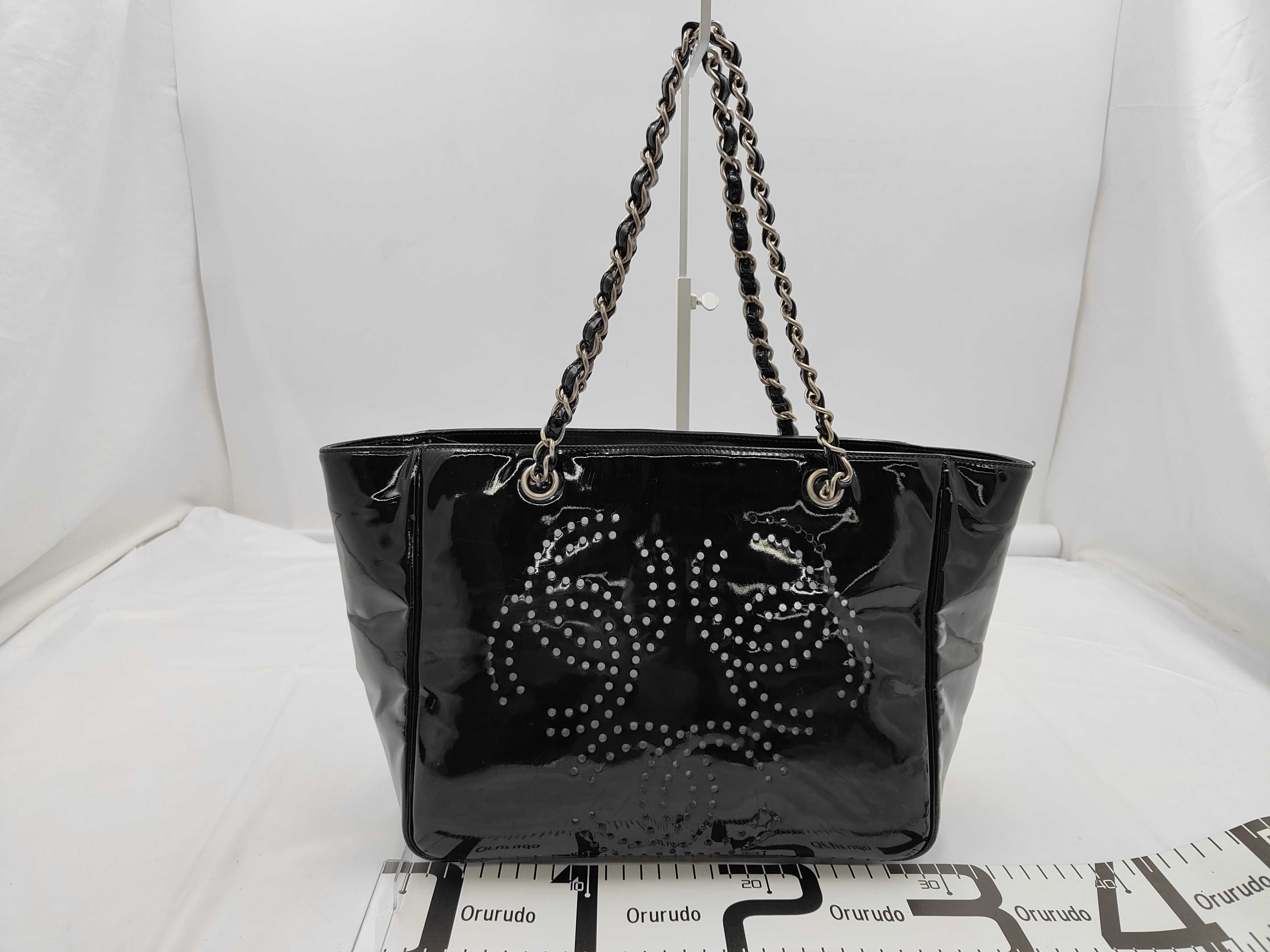 Triple Coco Chain Shoulder Bag, Patent Leather Shoulder Bag — view 2