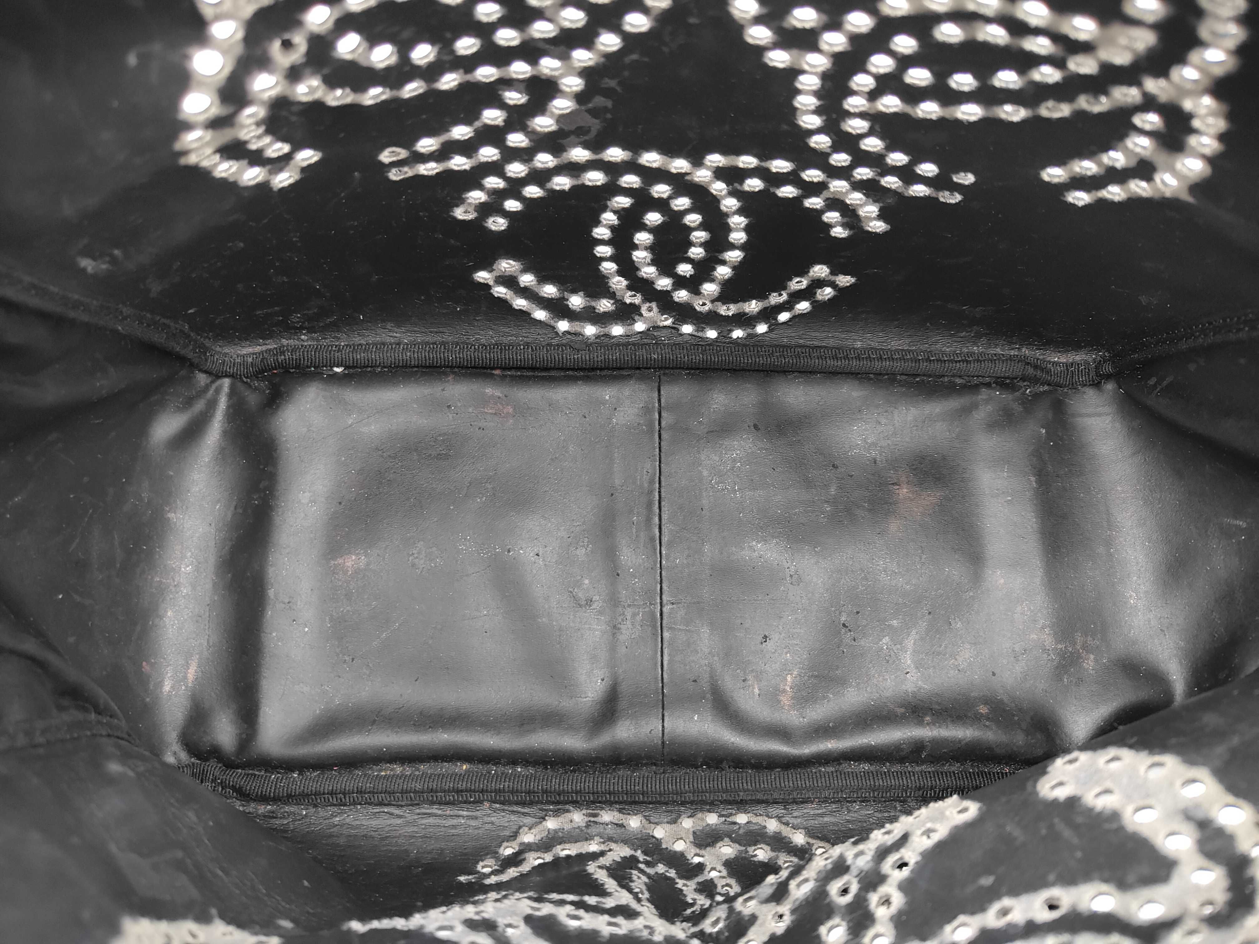 Triple Coco Chain Shoulder Bag, Patent Leather Shoulder Bag — view 9