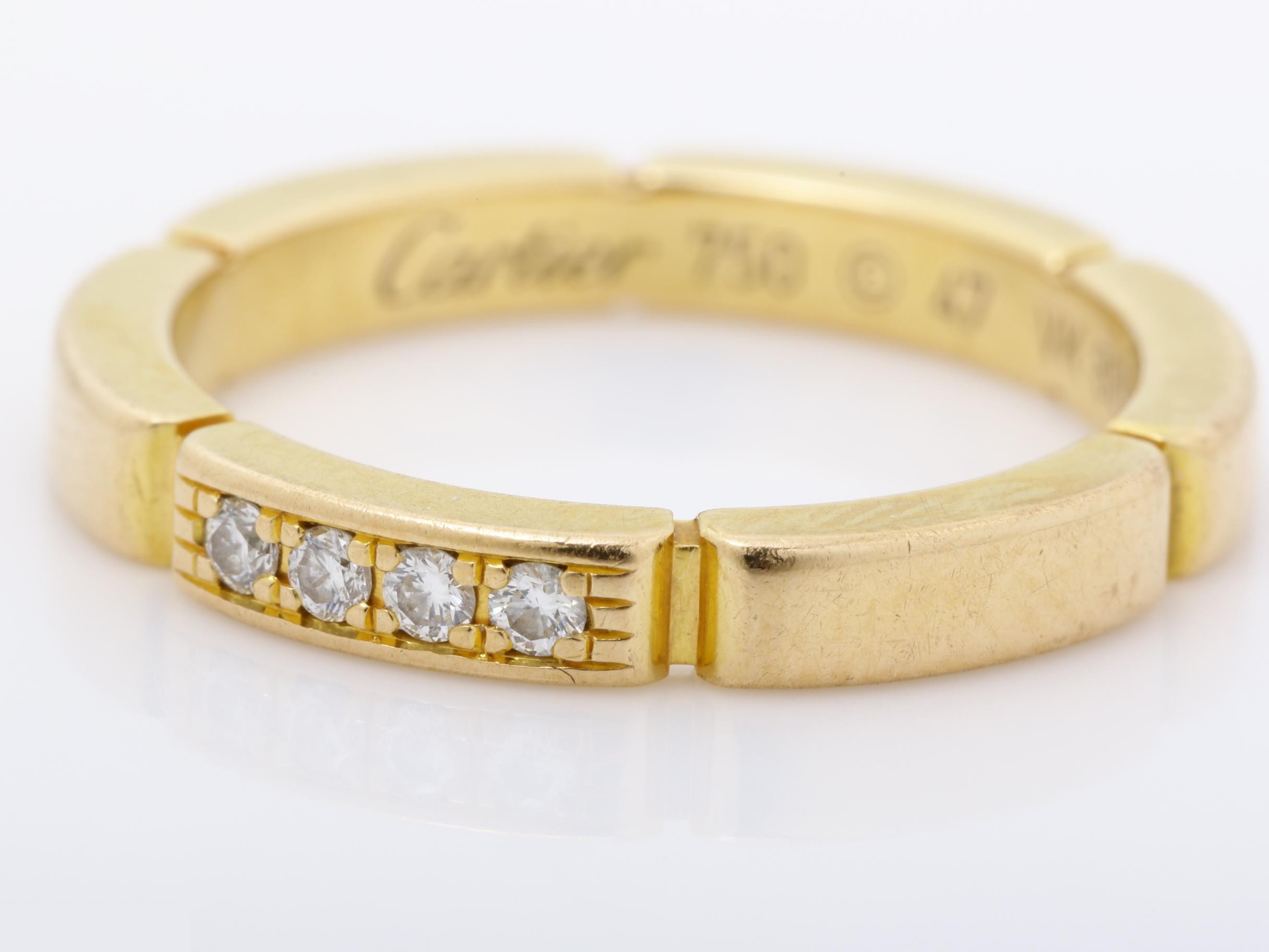 Maillon Panthère Diamond Ring, 750PG, 3.5g, #47 — view 3