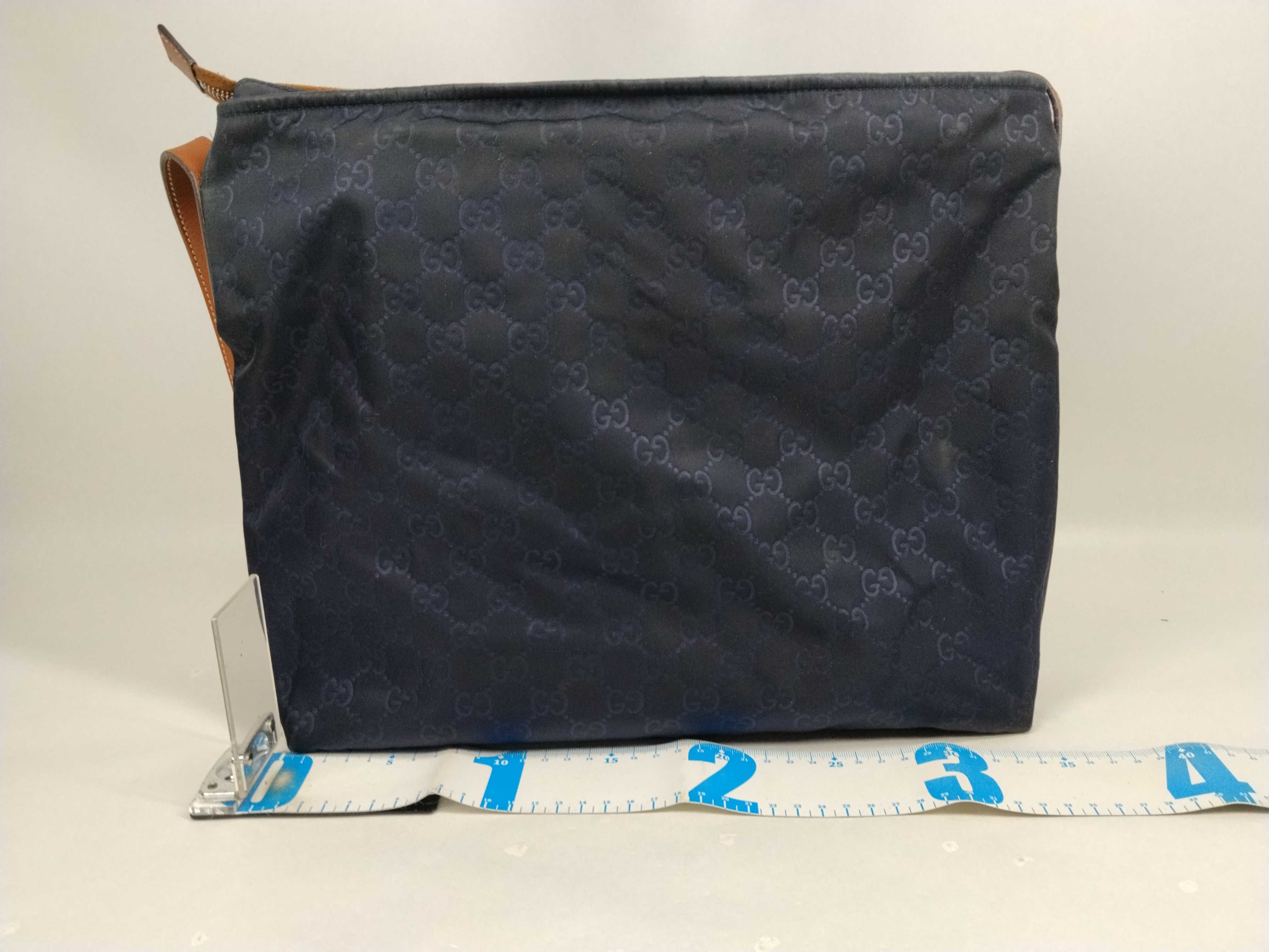 GG Nylon x Leather Shoulder Bag 308840 — view 2