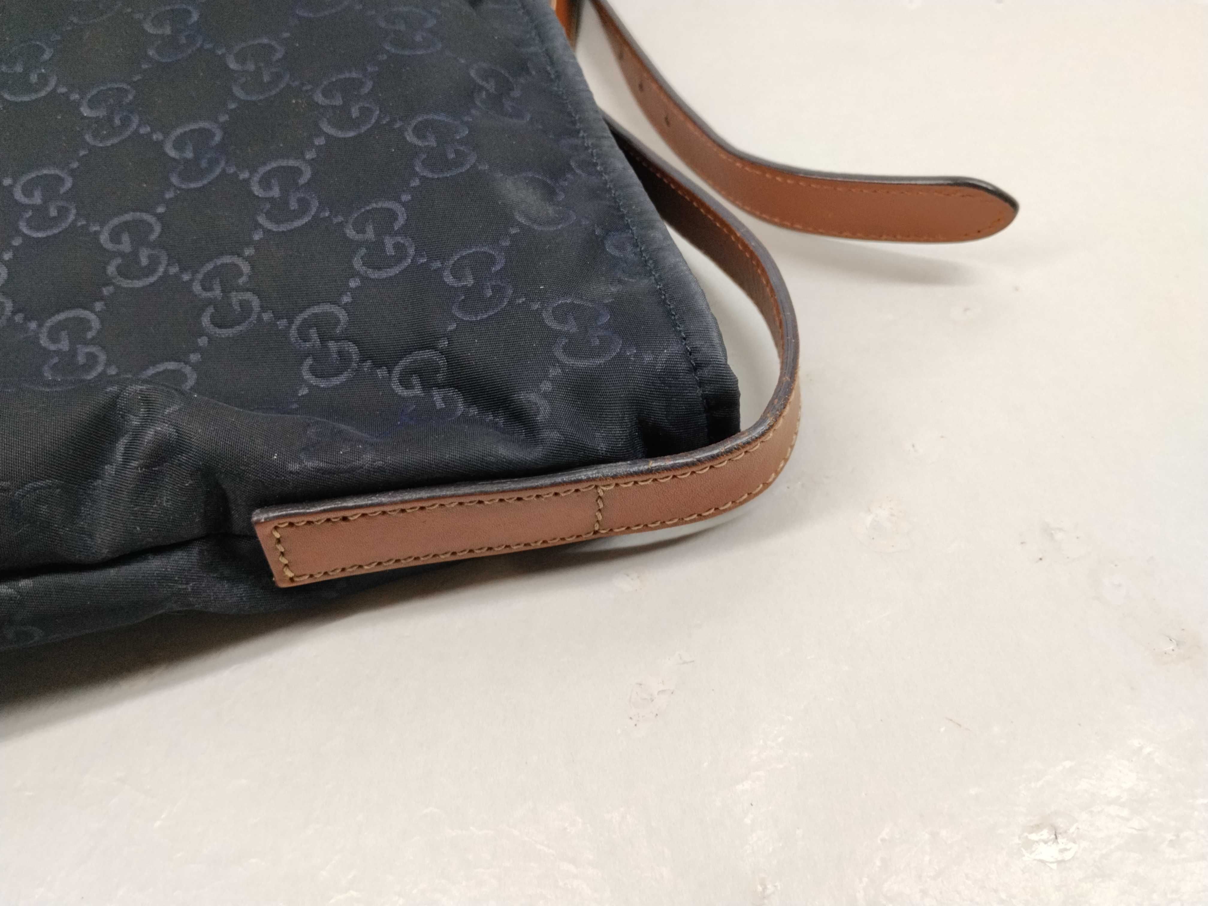 GG Nylon x Leather Shoulder Bag 308840 — view 5