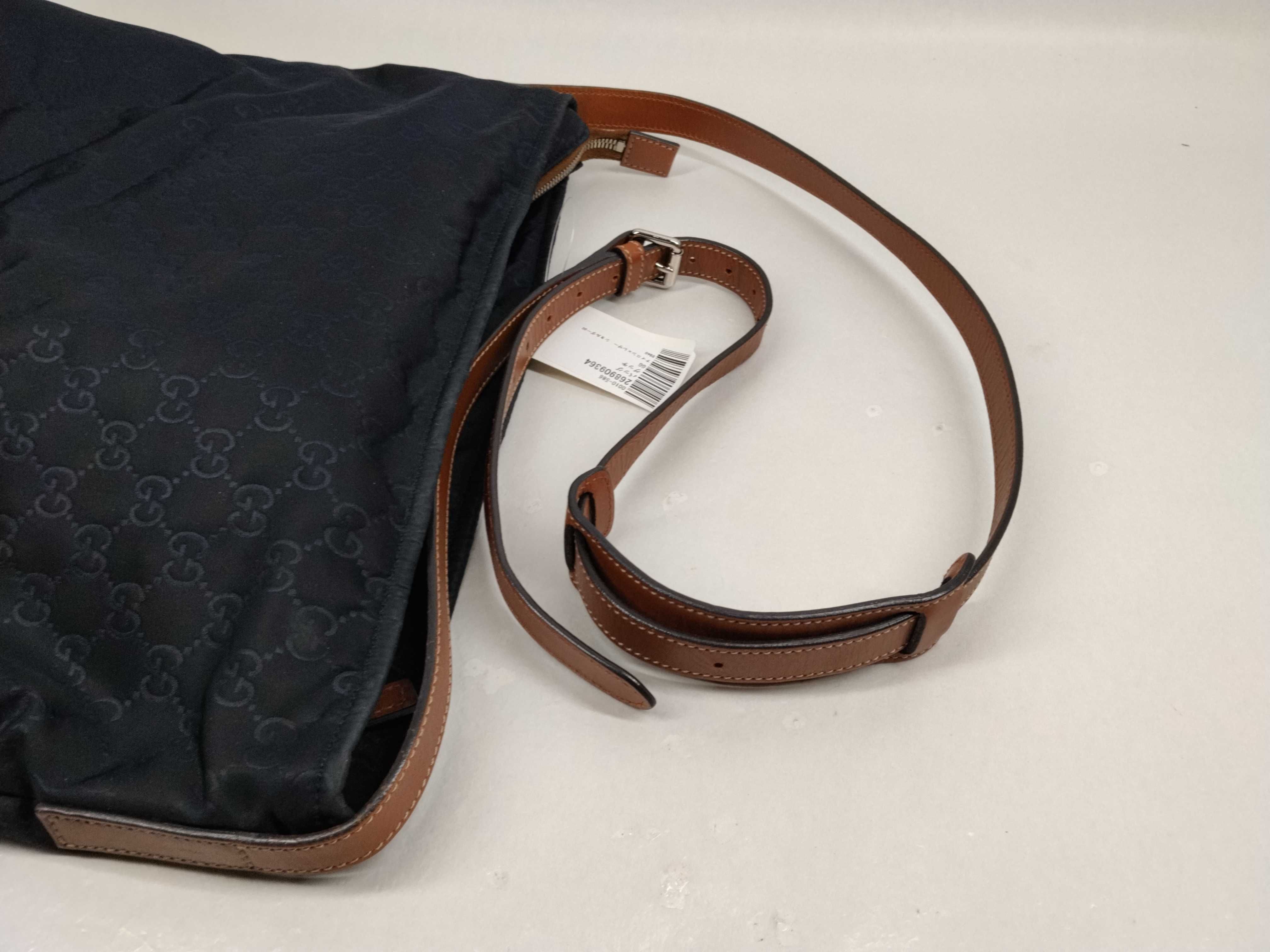 GG Nylon x Leather Shoulder Bag 308840 — view 6
