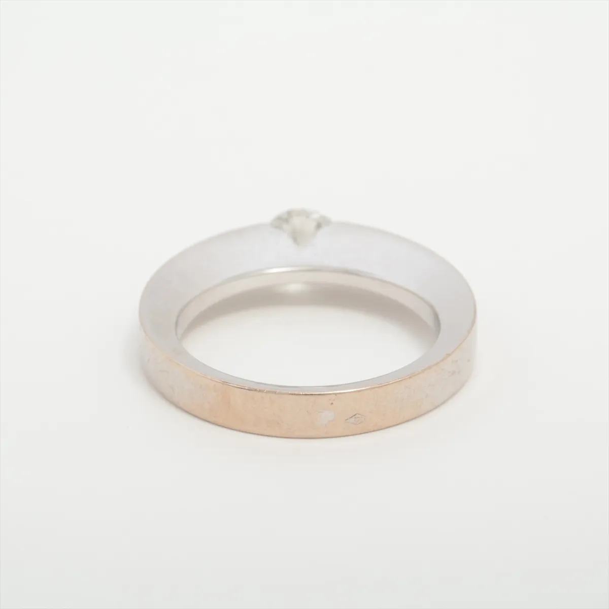 Date With Diamond Ring, 750 (WG), 5.8g, 0.48g, 49cm, C006273. Hallmark — view 2