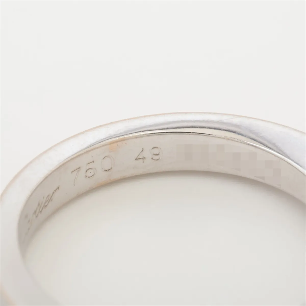 Date With Diamond Ring, 750 (WG), 5.8g, 0.48g, 49cm, C006273. Hallmark — view 4