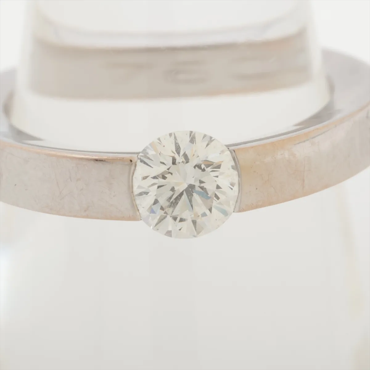 Date With Diamond Ring, 750 (WG), 5.8g, 0.48g, 49cm, C006273. Hallmark — view 5