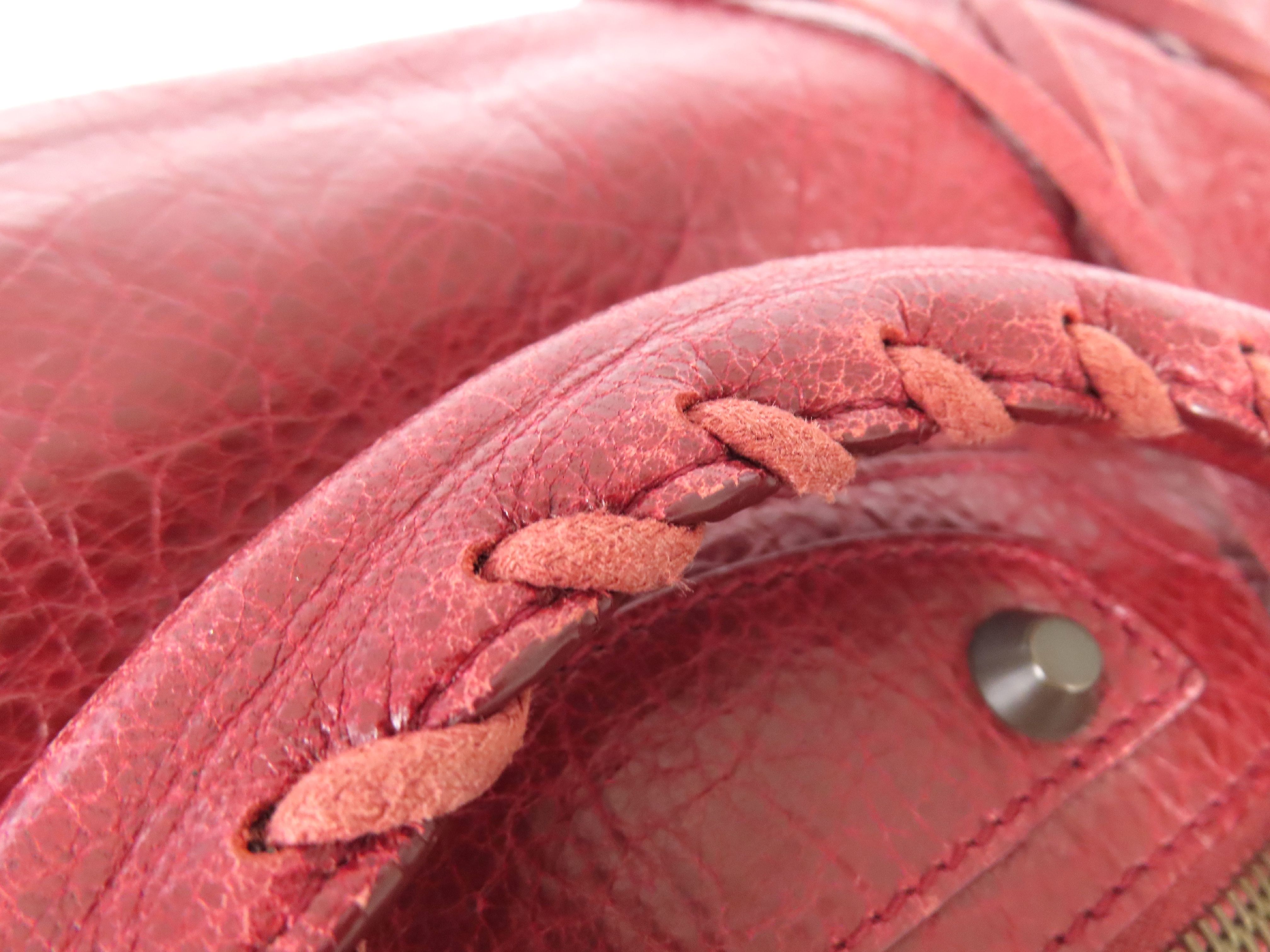 City Burgundy City Bag Handbag — view 4