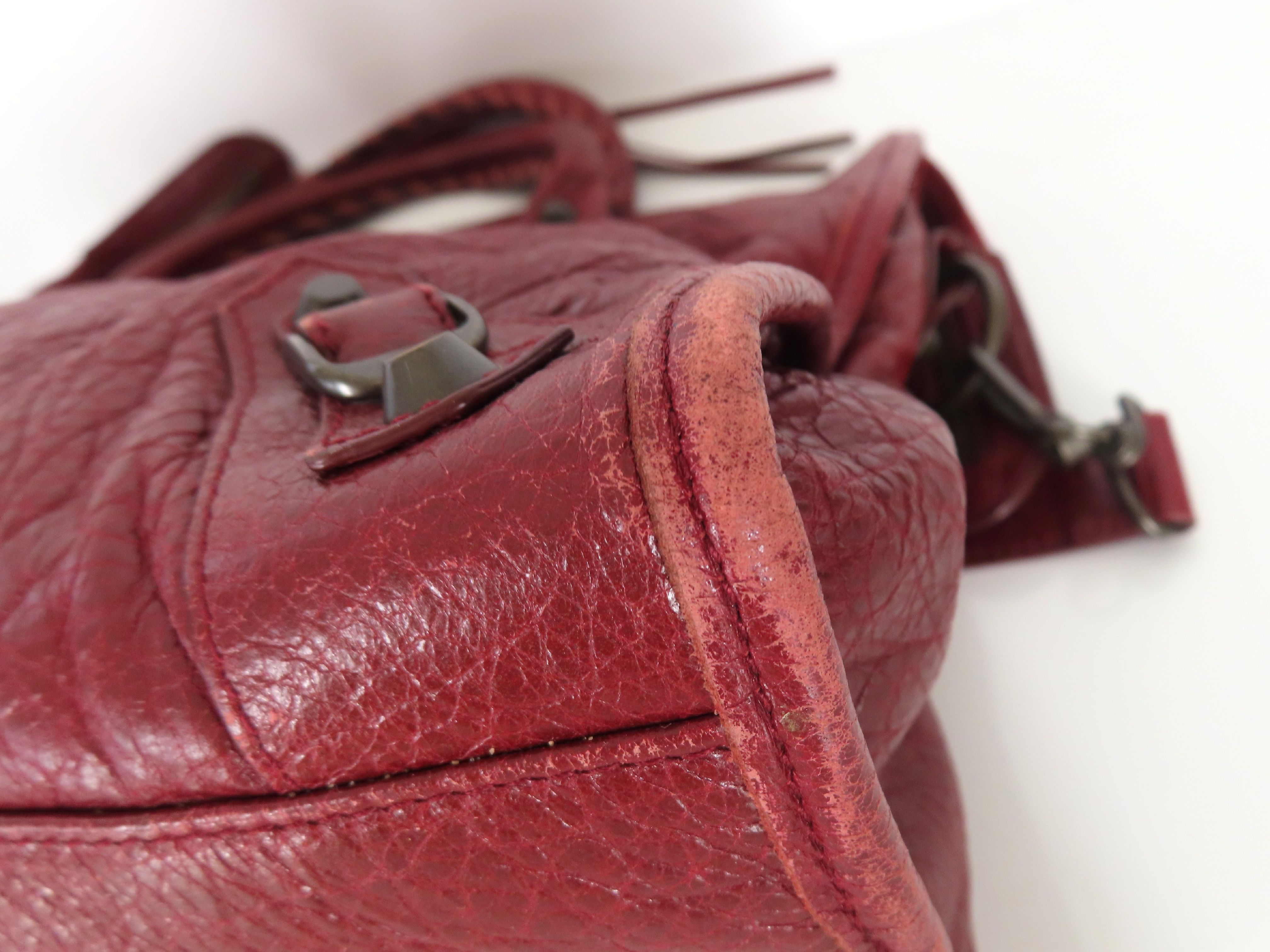 City Burgundy City Bag Handbag — view 6