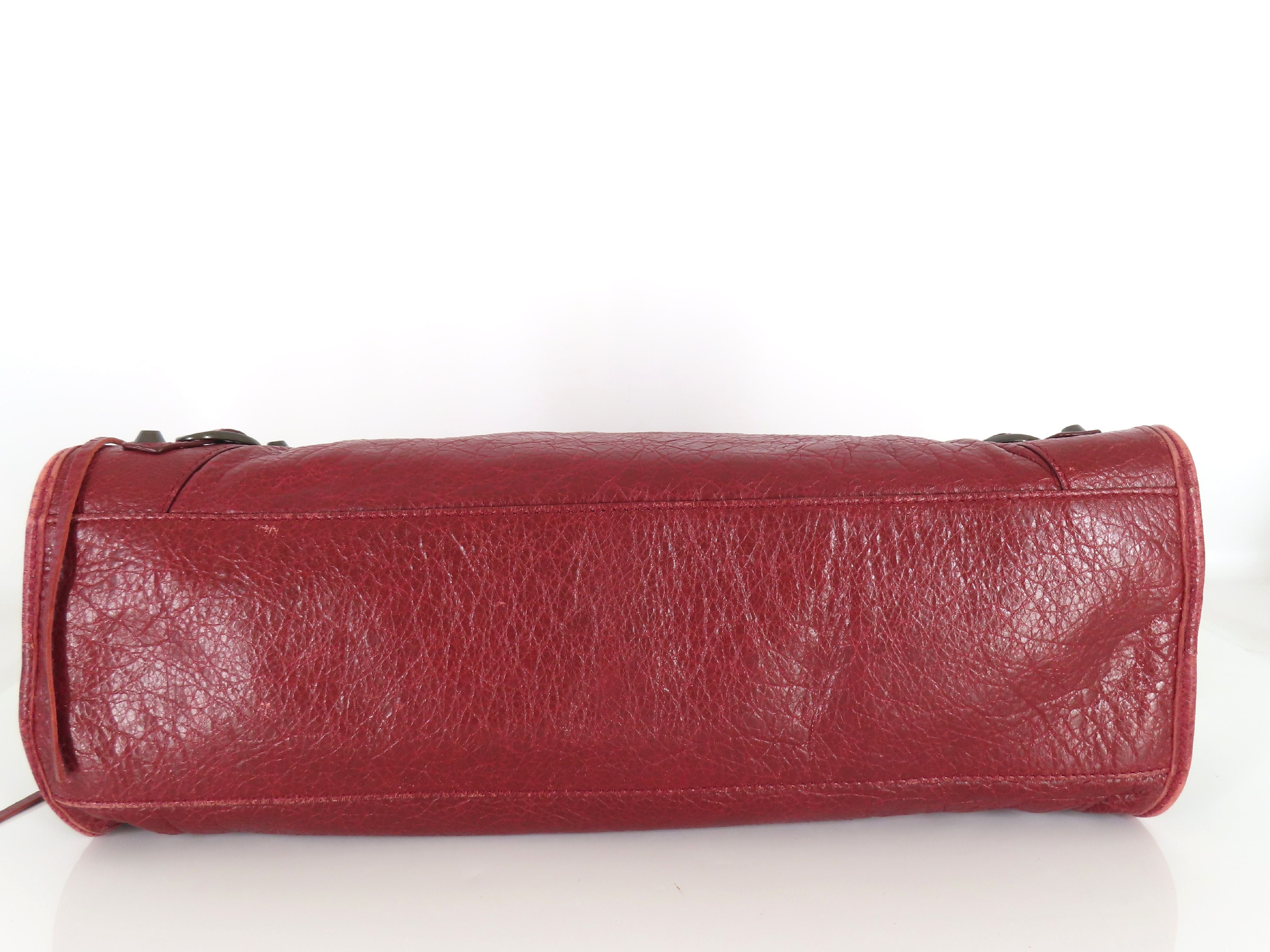 City Burgundy City Bag Handbag — view 7