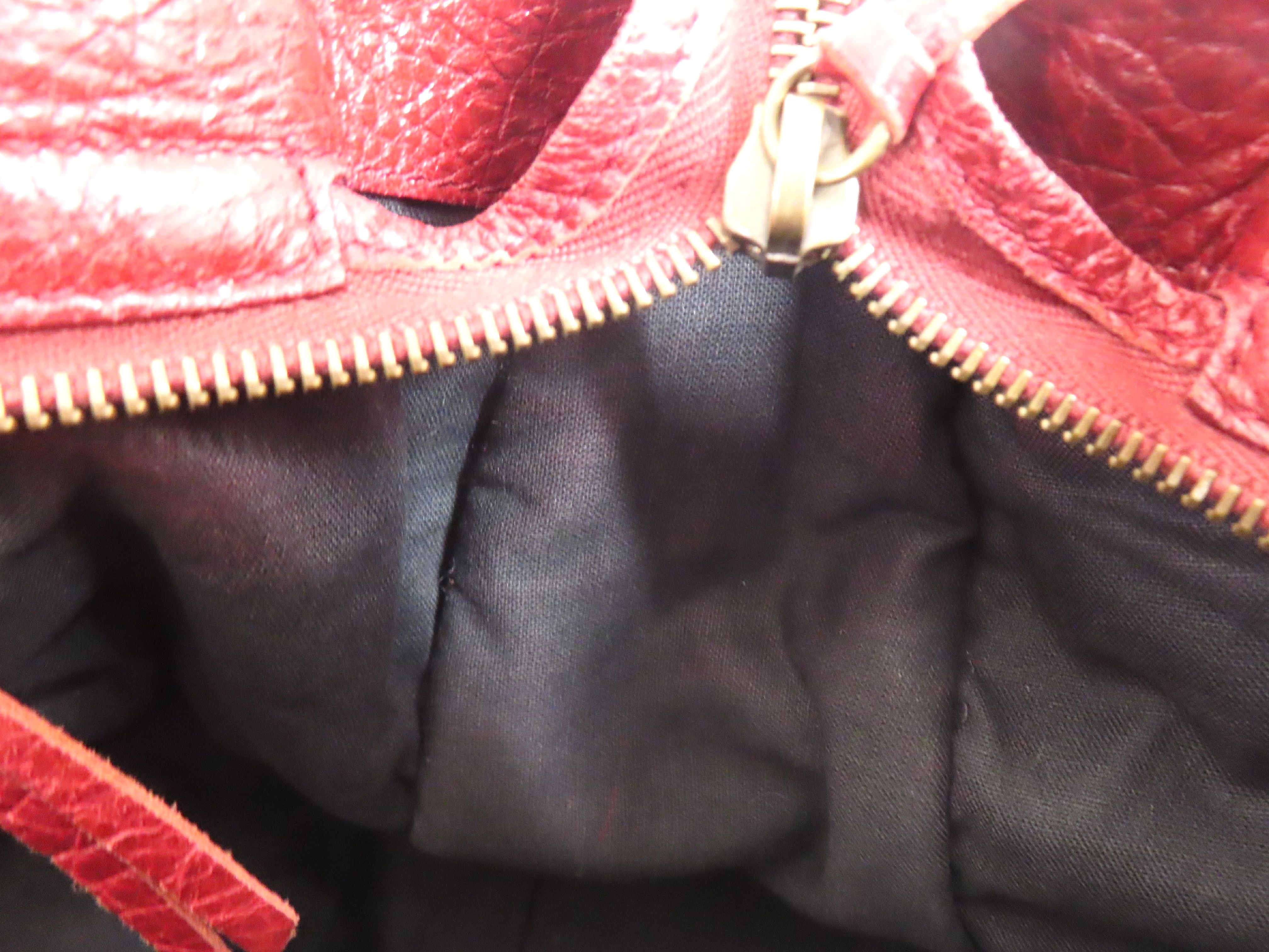 City Burgundy City Bag Handbag — view 8