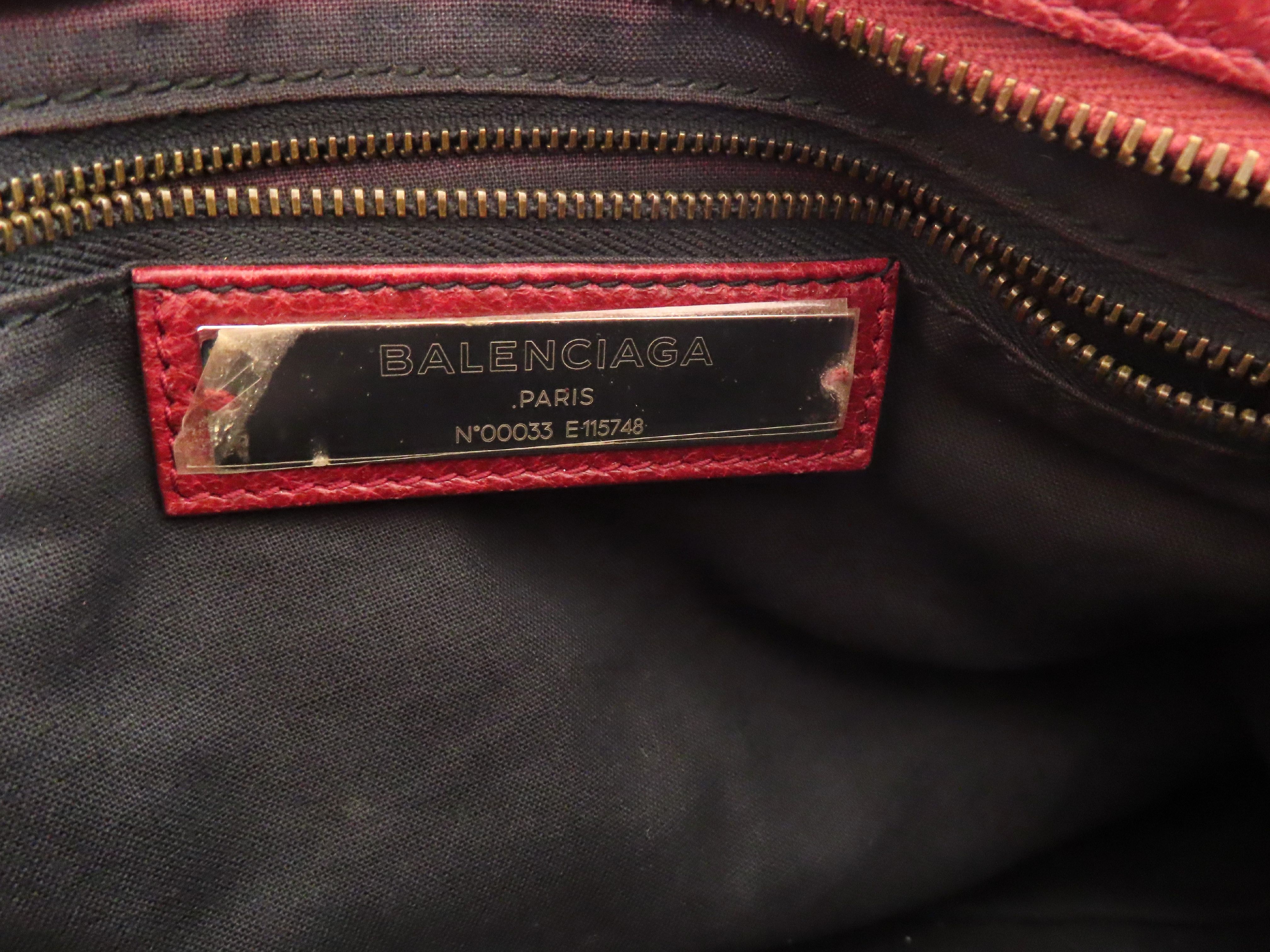 City Burgundy City Bag Handbag — view 10