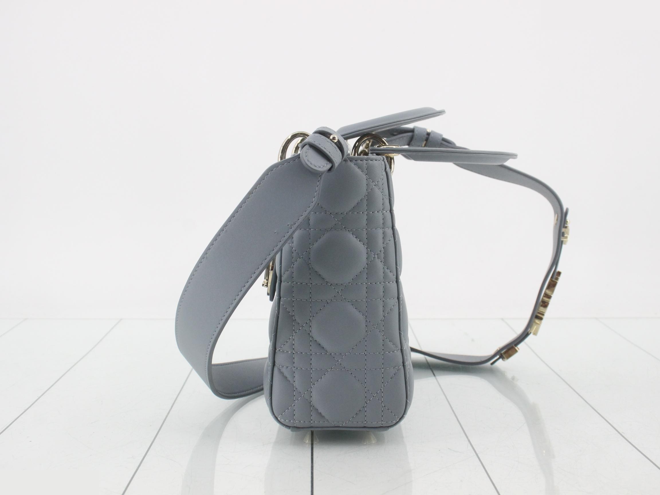 Lady Dior Cannage Lamb 2-Way Shoulder/Handbag — view 3