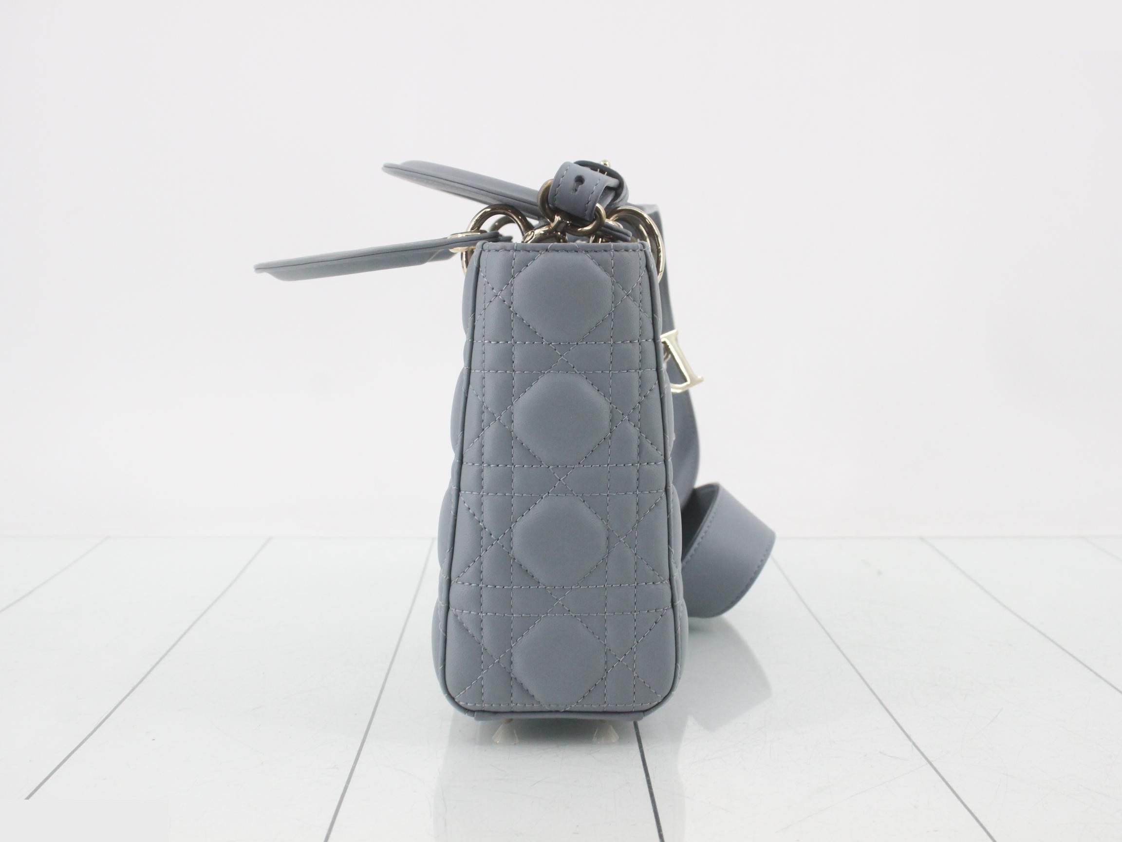 Lady Dior Cannage Lamb 2-Way Shoulder/Handbag — view 4