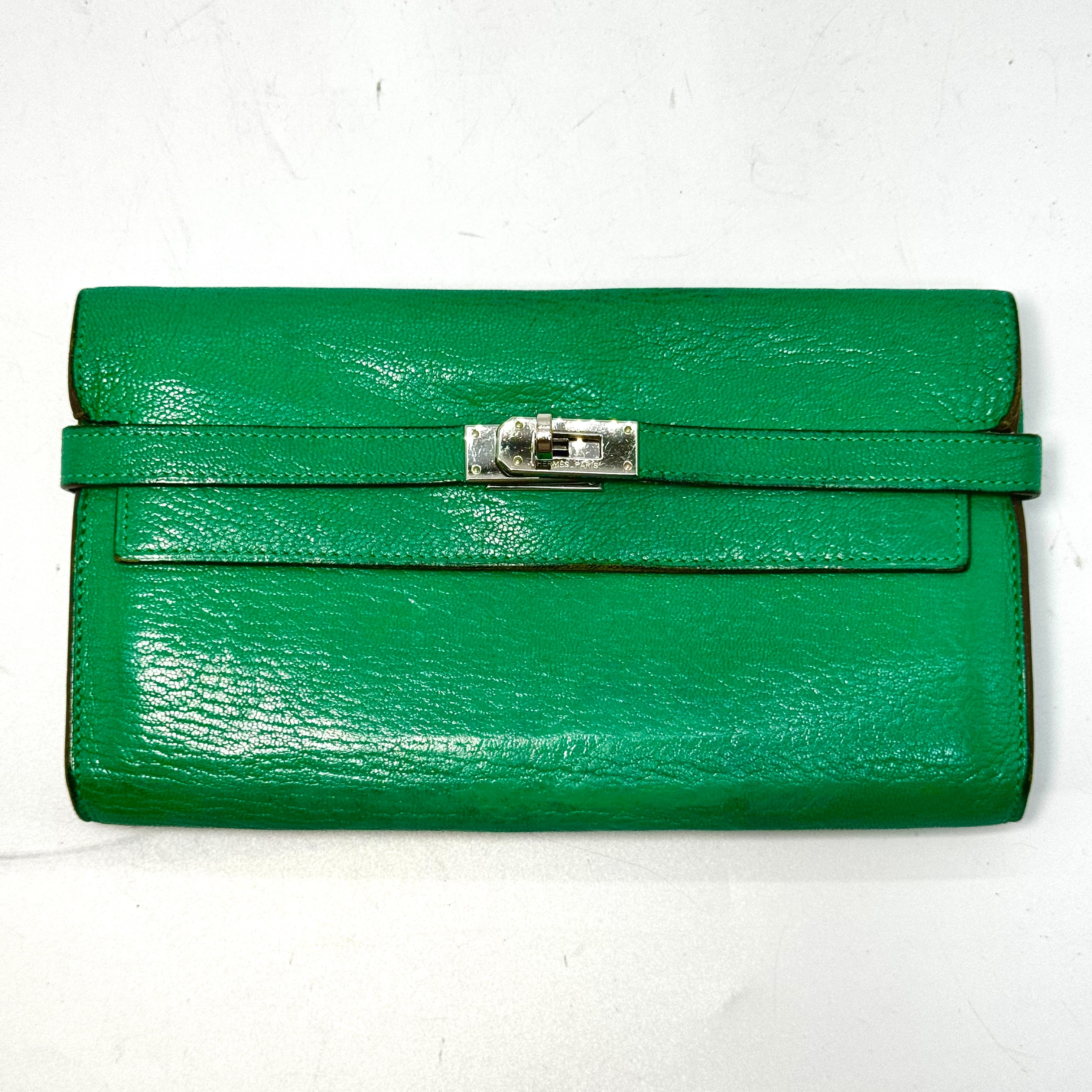 Kelly Wallet Leather Wallet Green