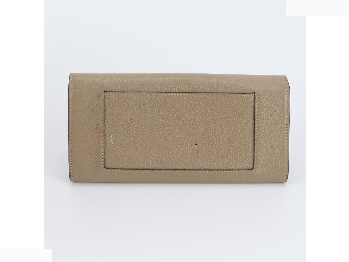 Large flap leather long wallet, bi-fold wallet — view 2