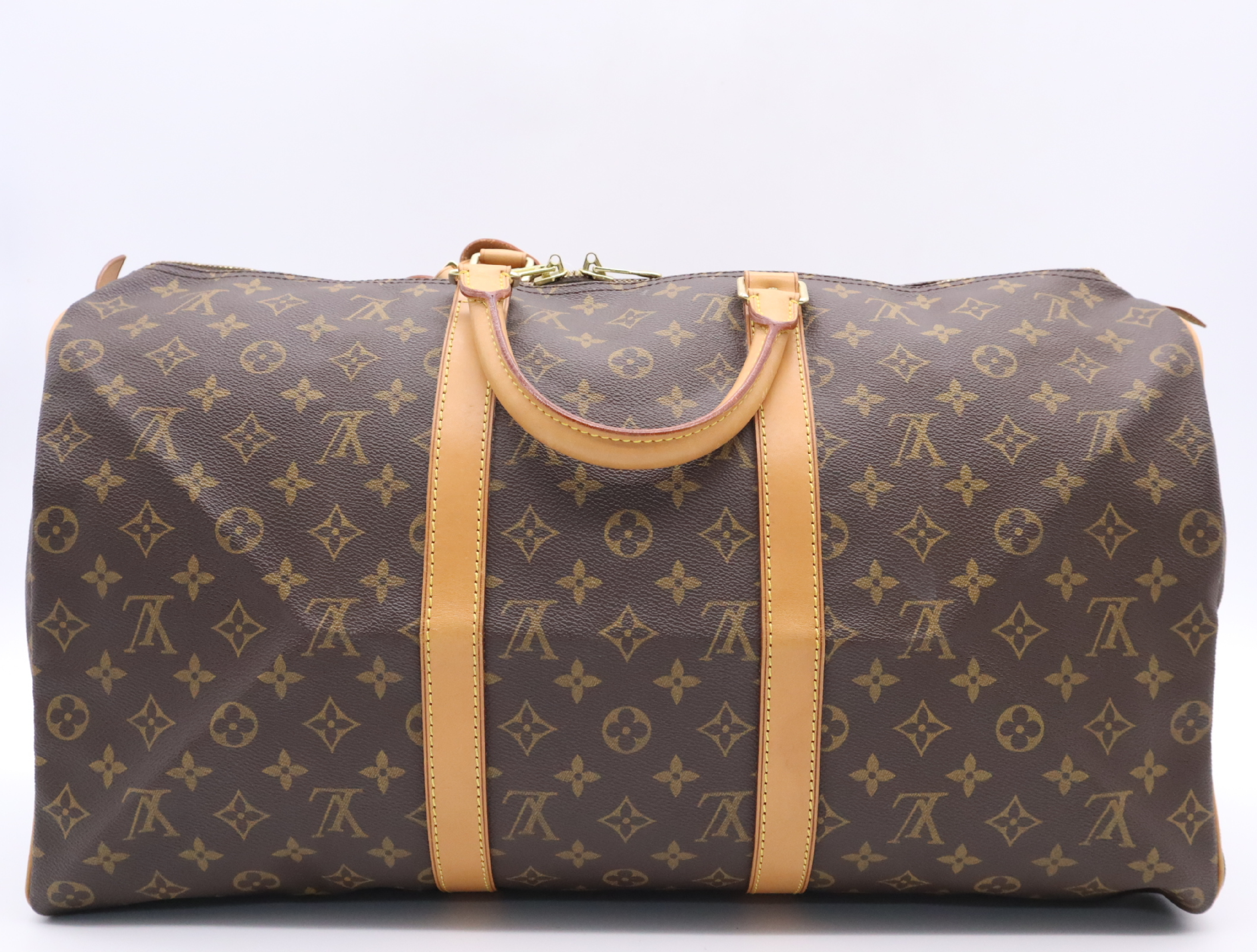 M41426 Monogram Keepall 50 Boston Bag with Name Tag and Handle — view 2