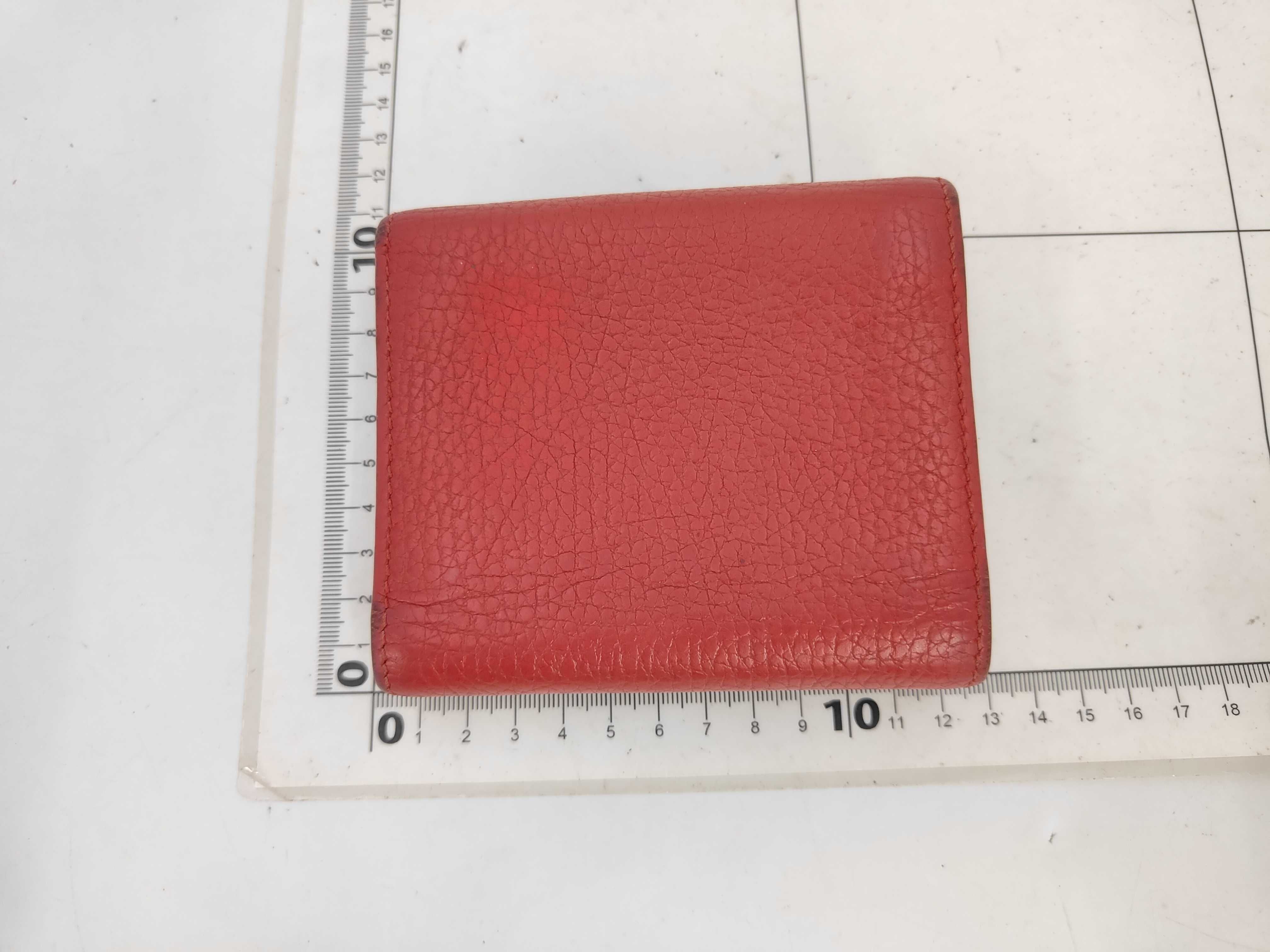 GG Marmont Leather Folding Wallet, Red — view 2