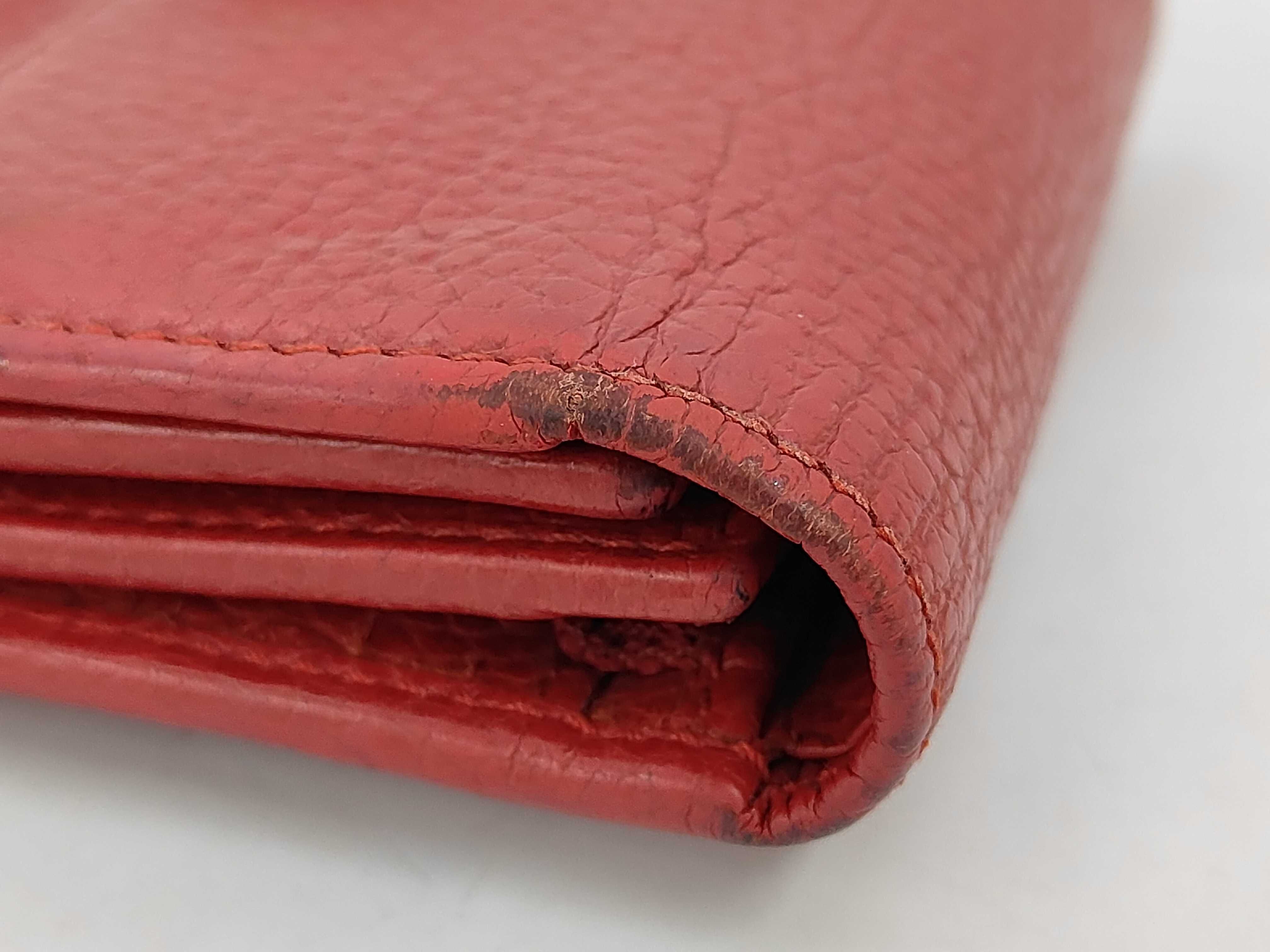GG Marmont Leather Folding Wallet, Red — view 3