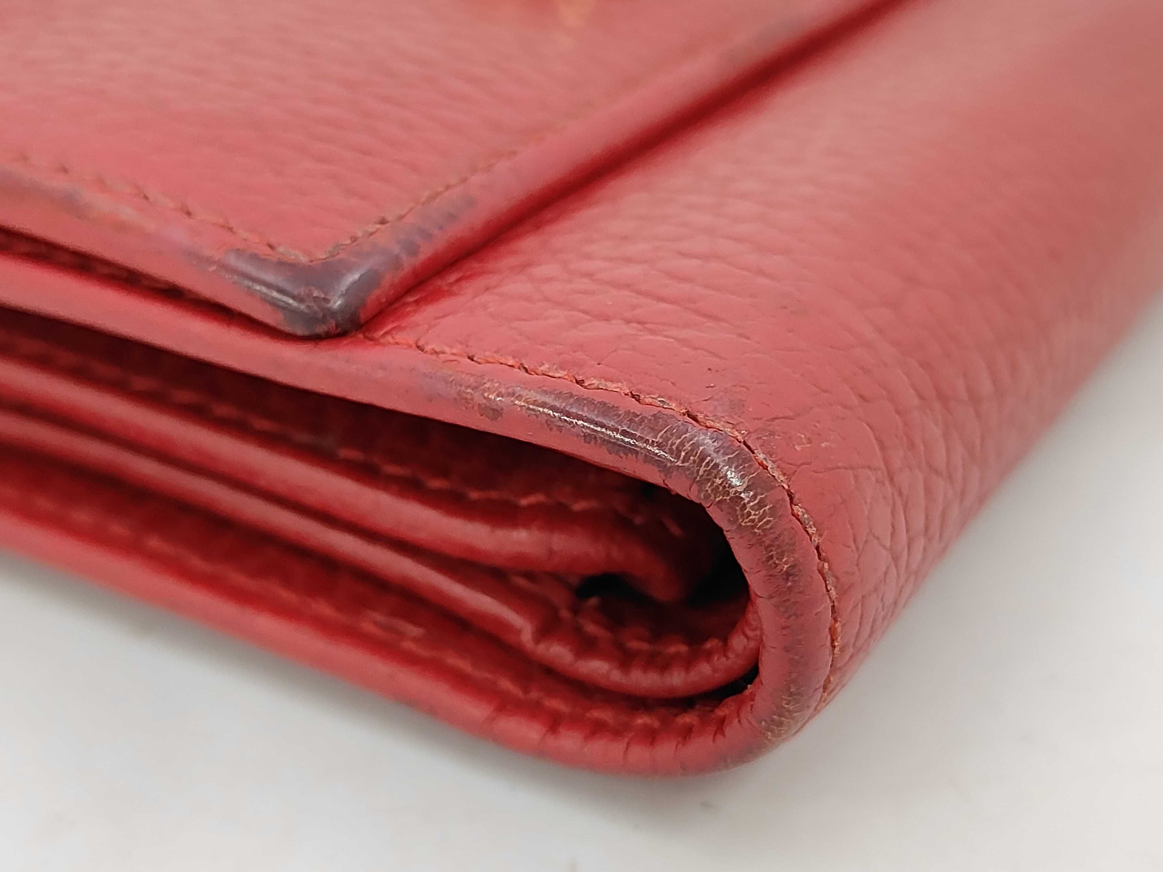 GG Marmont Leather Folding Wallet, Red — view 4