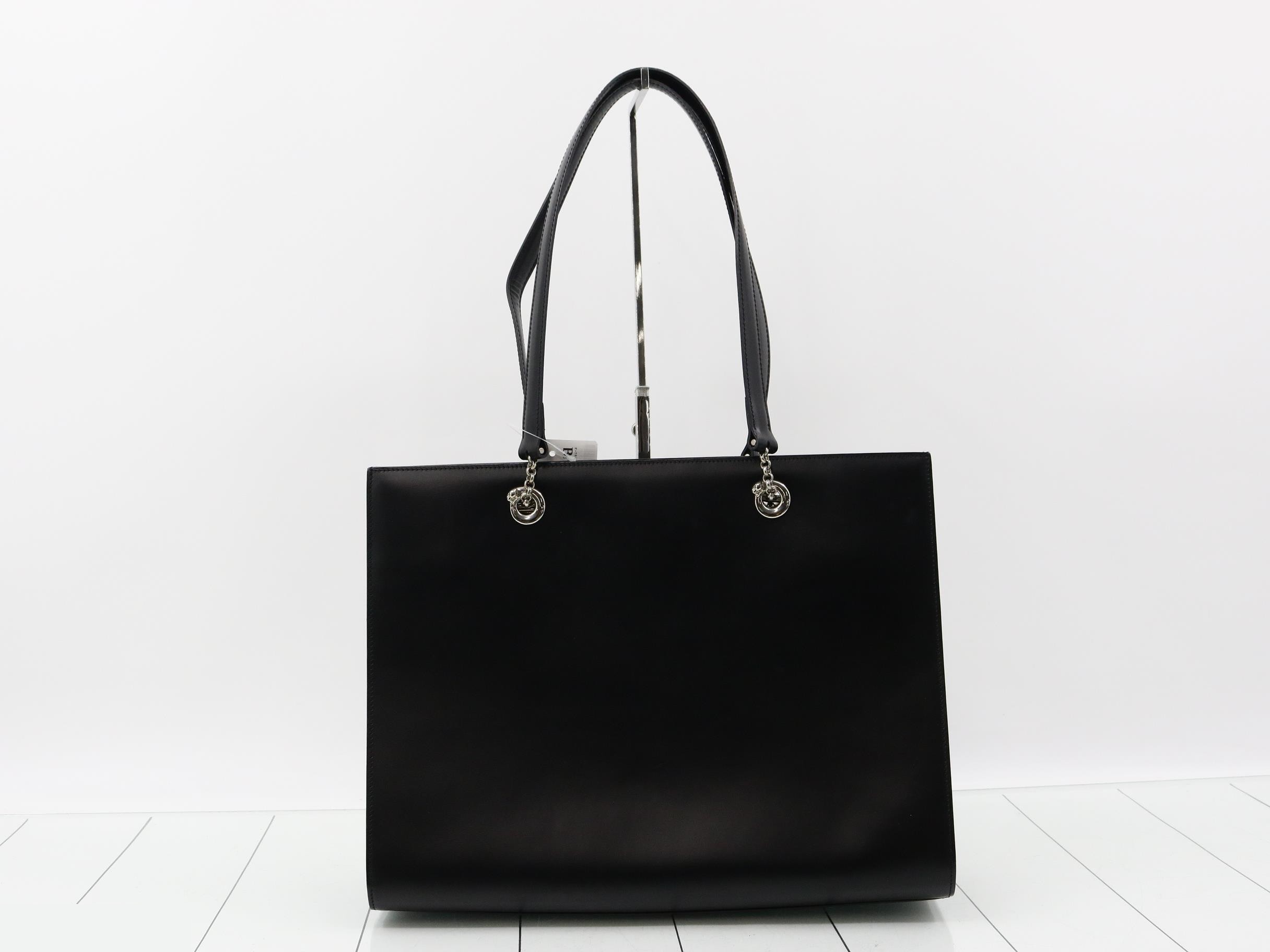 Panthère Tote Bag, Leather, Black — view 2