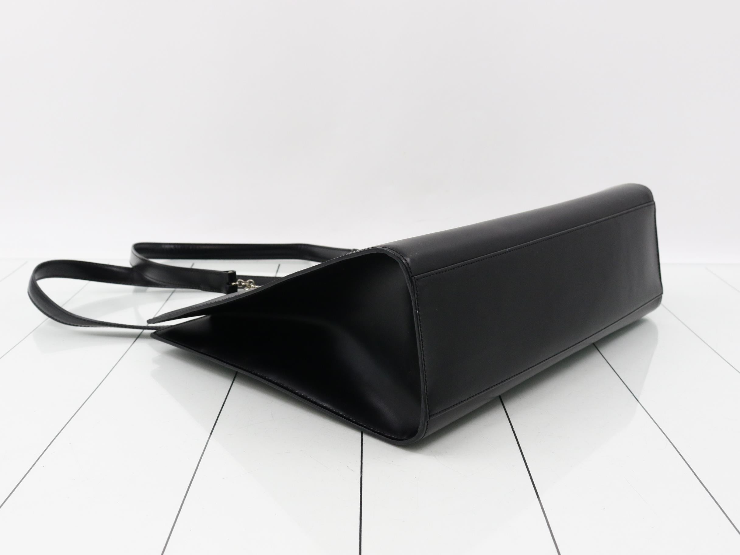 Panthère Tote Bag, Leather, Black — view 5