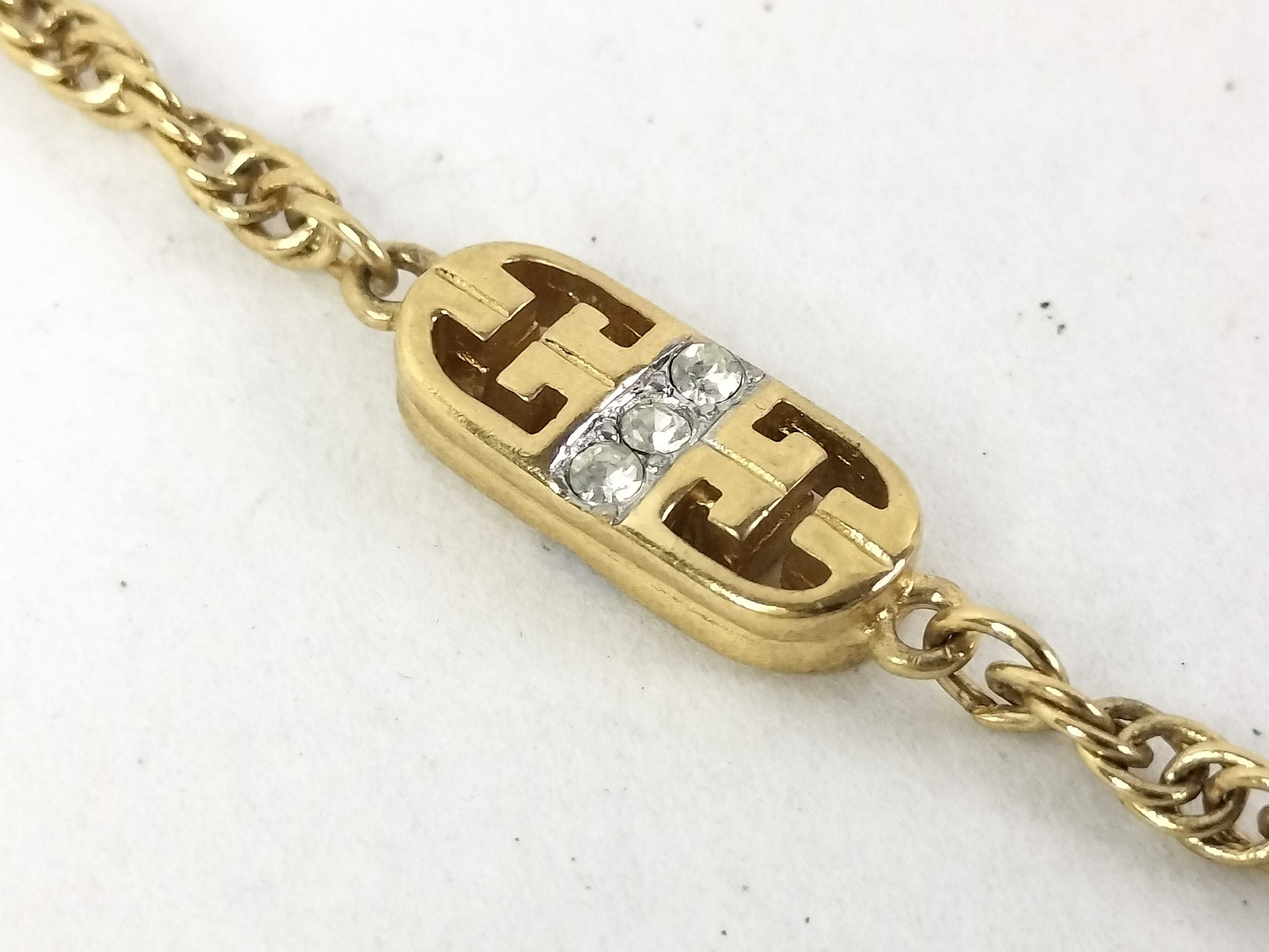 Long Necklace, Gold, G Logo Necklace — view 2