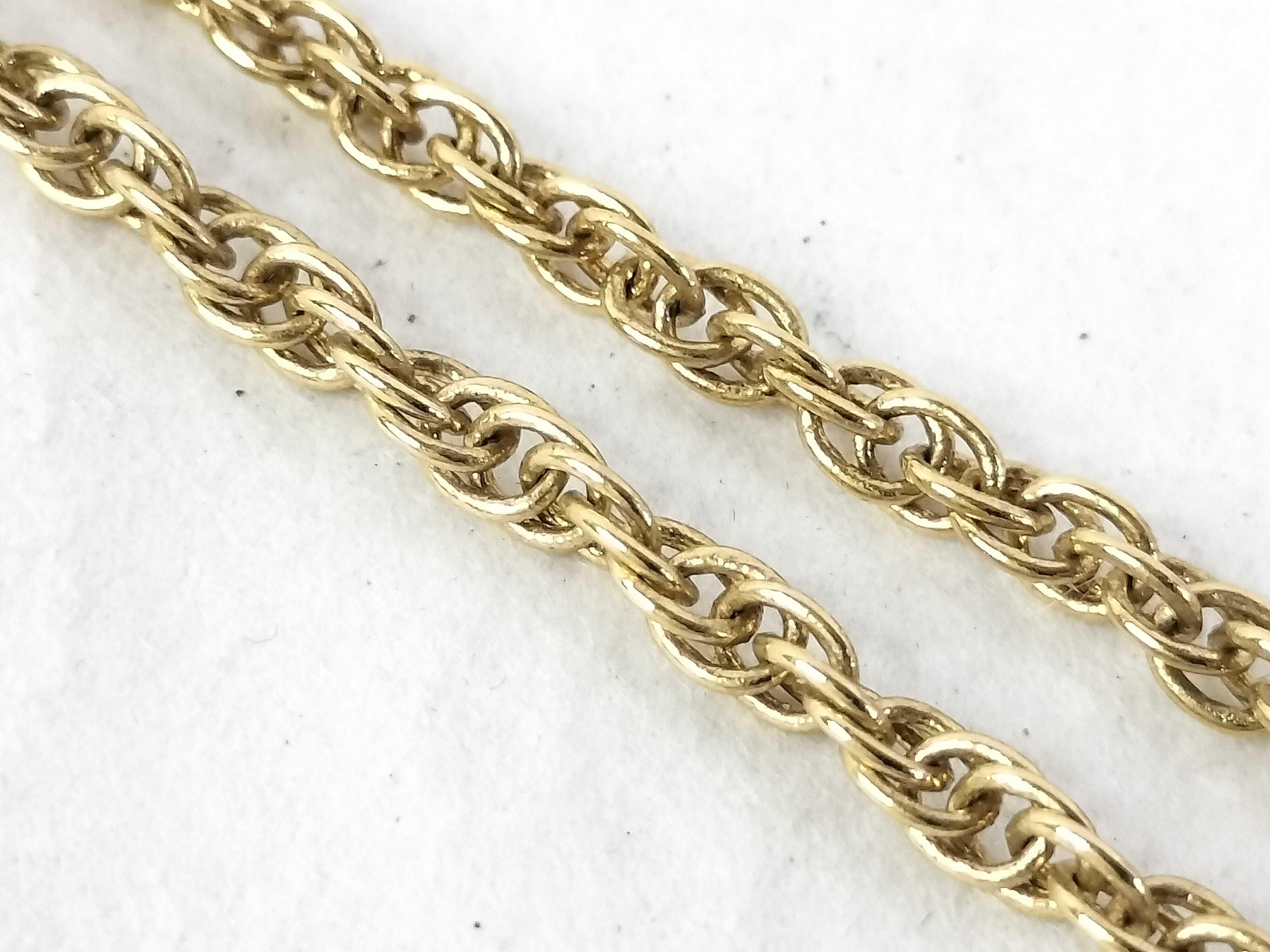Long Necklace, Gold, G Logo Necklace — view 3