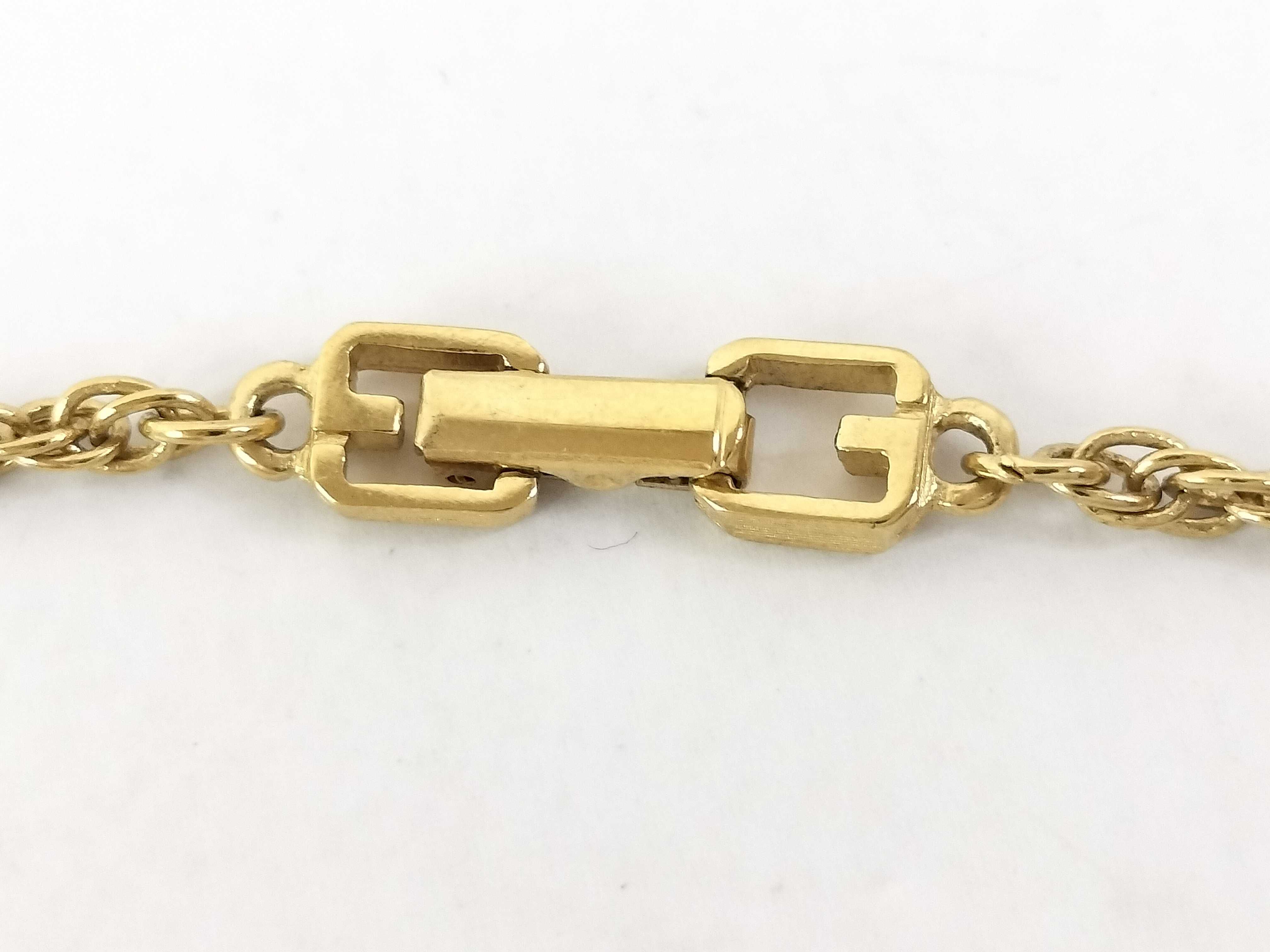Long Necklace, Gold, G Logo Necklace — view 4