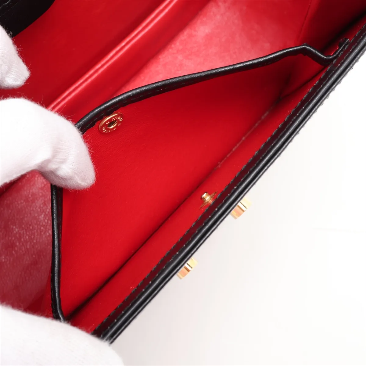 Leather 2-Way Handbag, Black — view 11