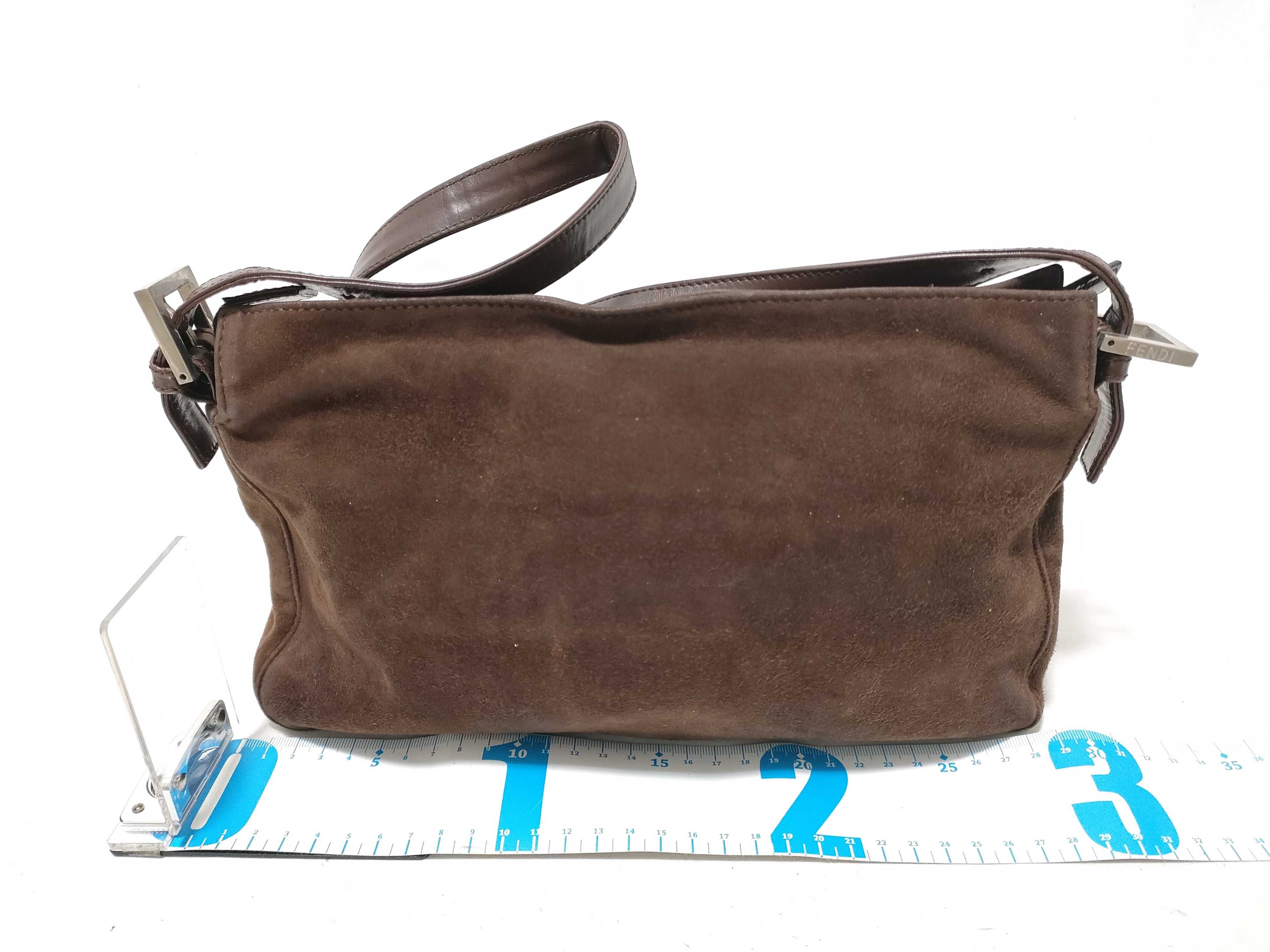 Mamma Suede Bag, Brown Shoulder Bag — view 2