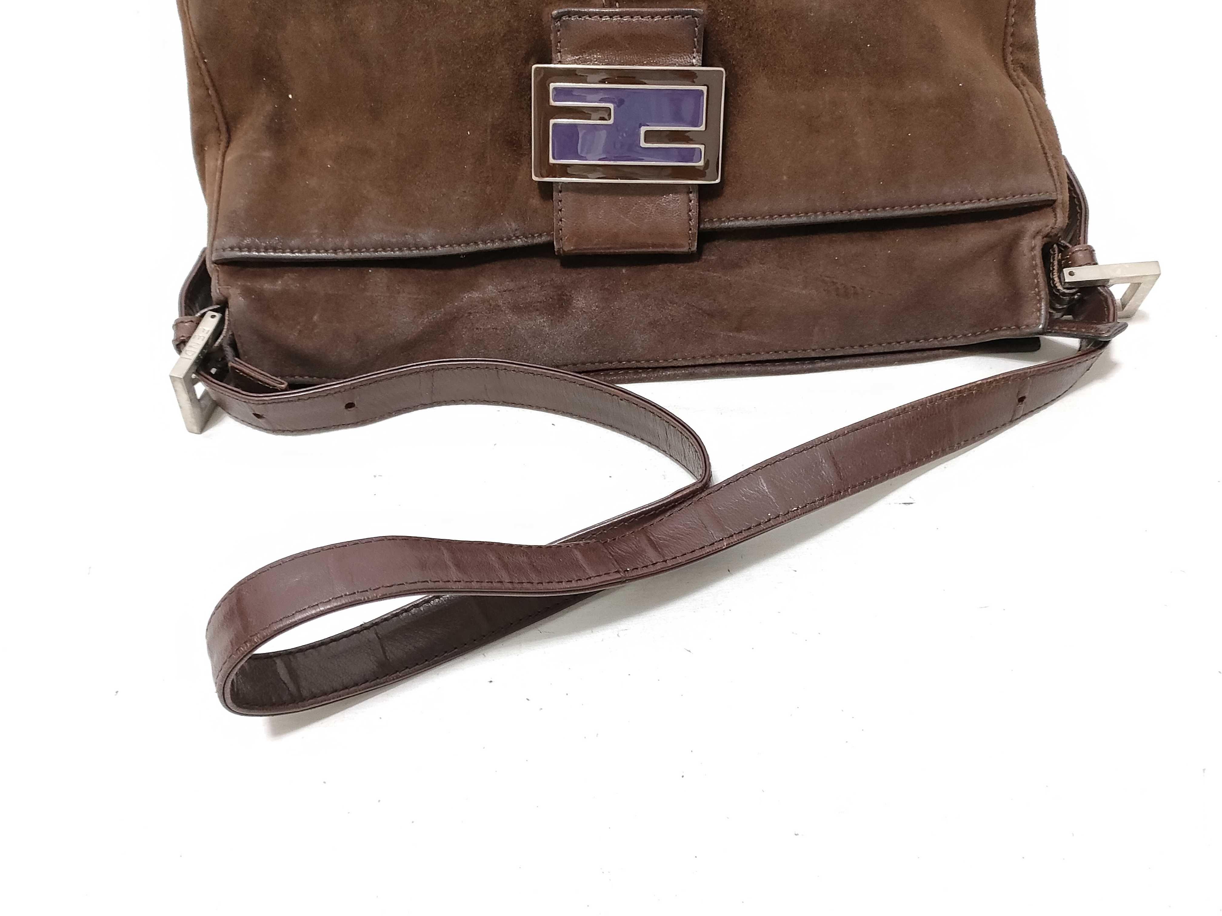 Mamma Suede Bag, Brown Shoulder Bag — view 3
