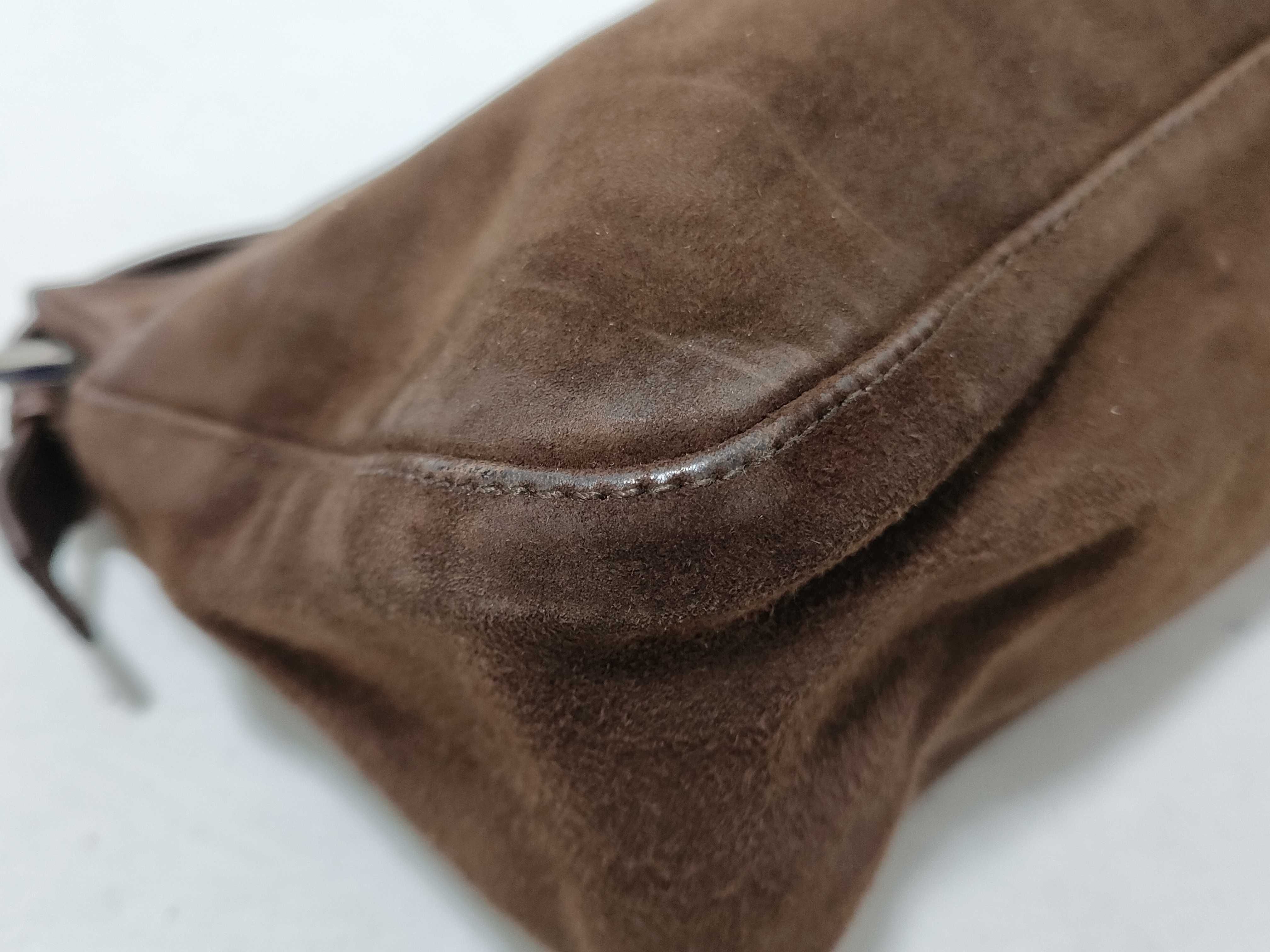 Mamma Suede Bag, Brown Shoulder Bag — view 7