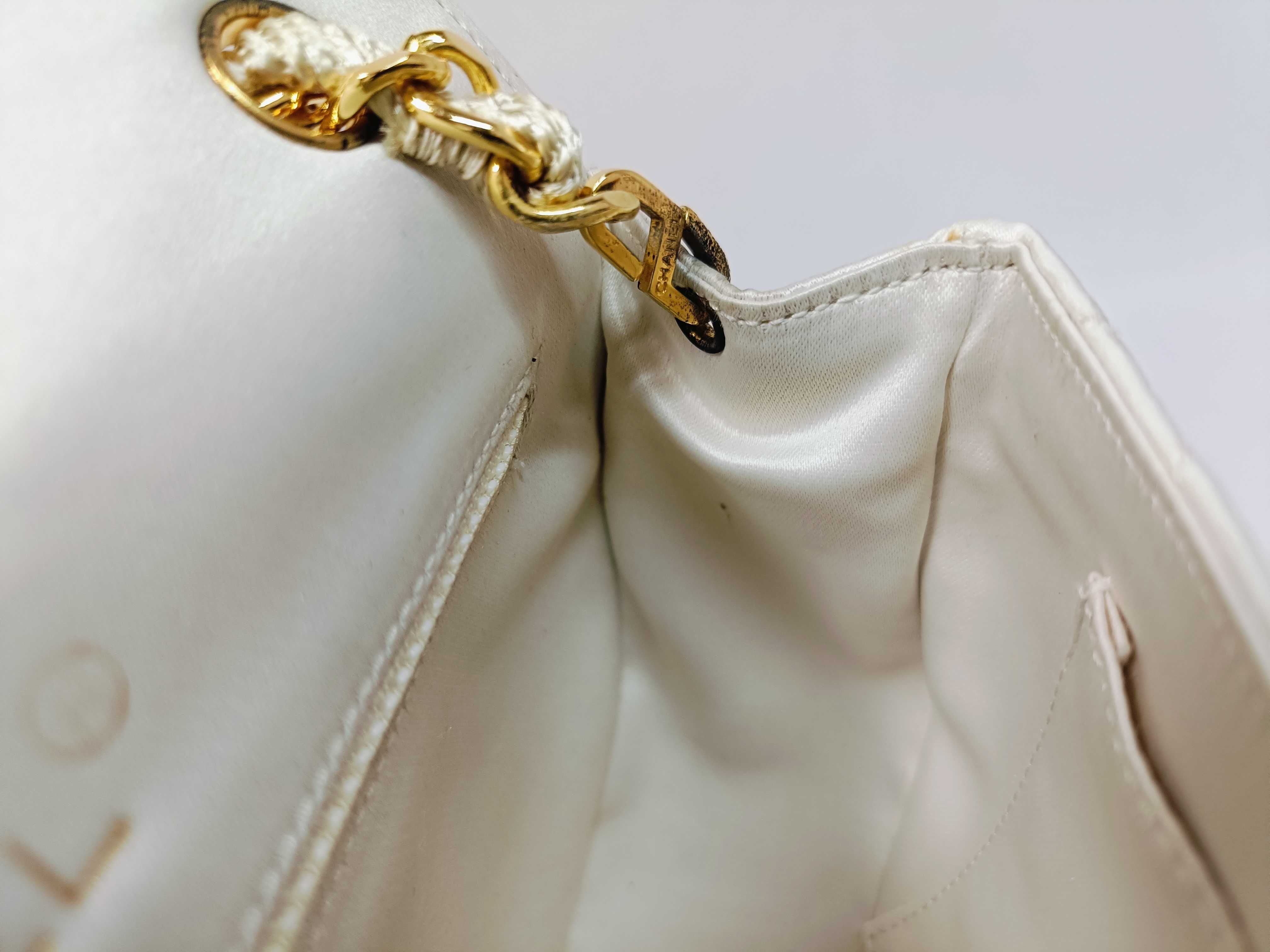 Matelassé Satin Half-Moon Shaped Shoulder Bag — view 11