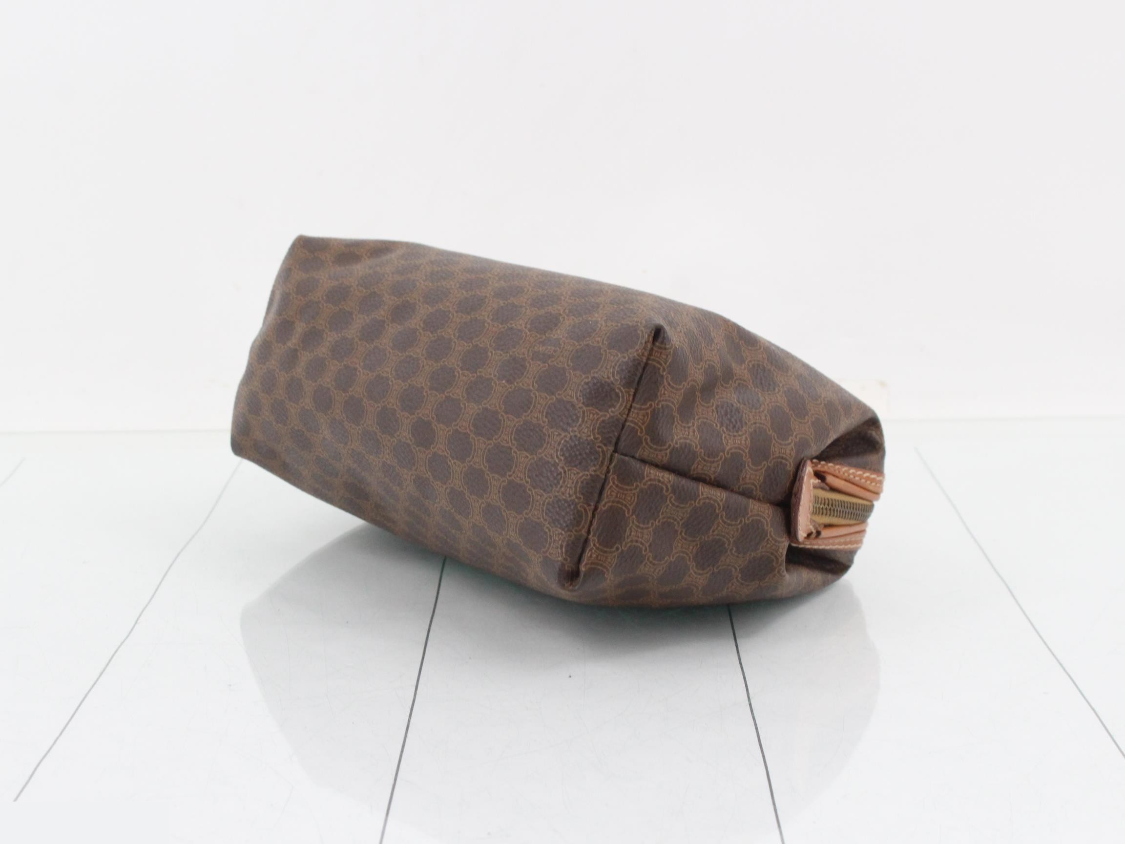 Macadam Clutch Bag, PVC/Leather, Brown — view 6