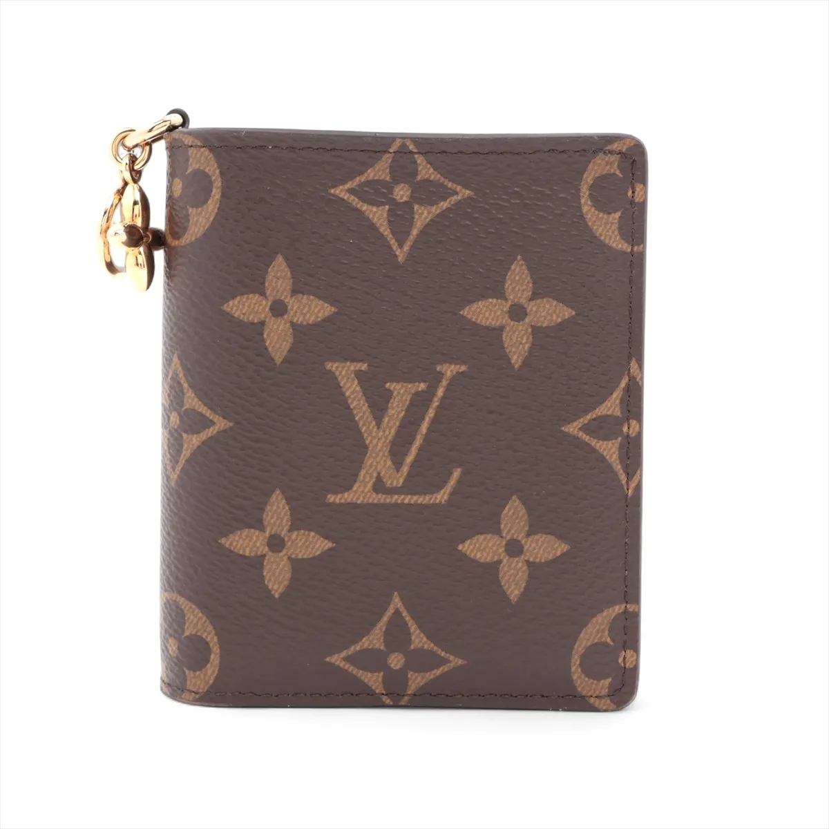Monogram Pocket Wallet LV Charm M14613 Azure Blue Compact Wallet (RFID detected)