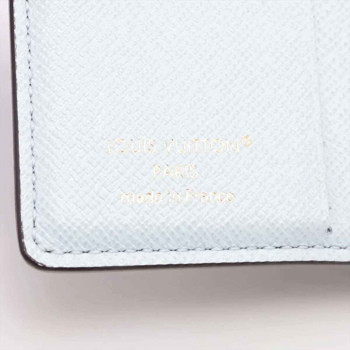 Monogram Pocket Wallet LV Charm M14613 Azure Blue Compact Wallet (RFID detected) — view 6
