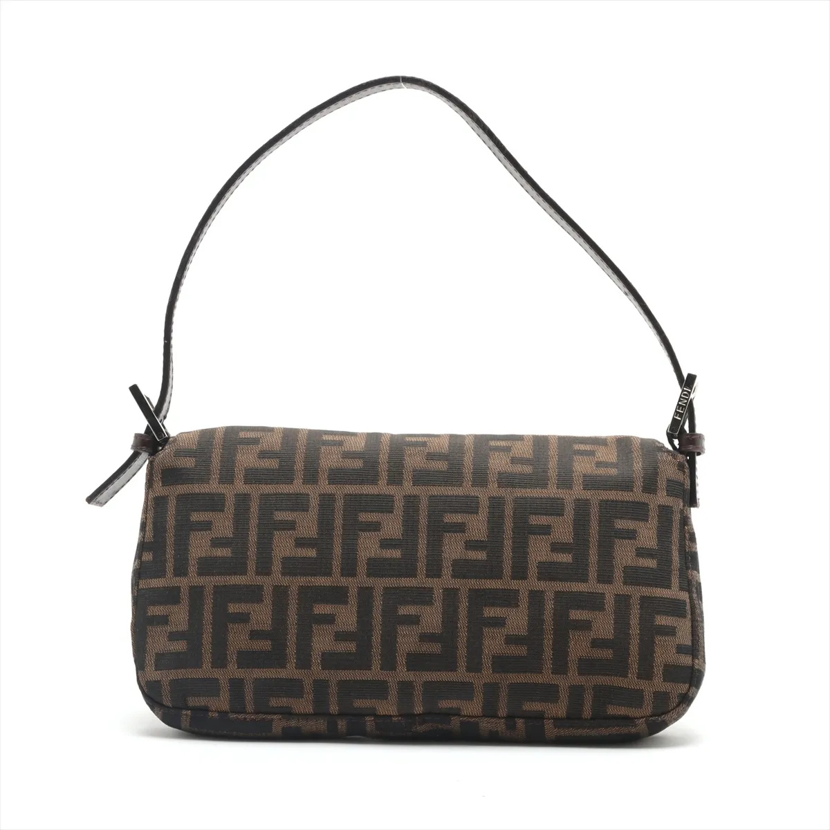 Zucca Mamma Bucket Canvas x Leather Shoulder Bag Brown — view 2